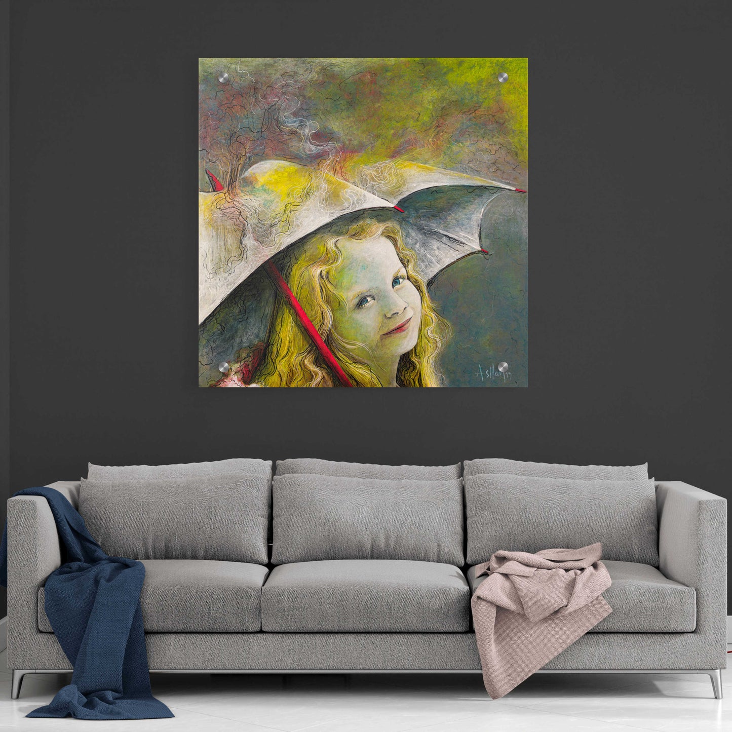 Epic Art 'Rona' by Samedin Asllani, Acrylic Glass Wall Art,36x36