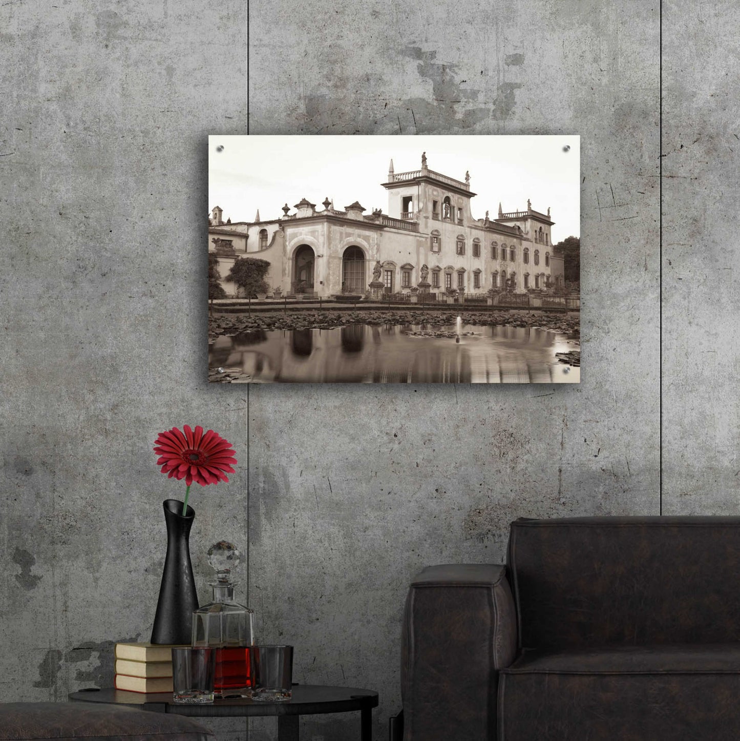 Epic Art 'Banc de Jardin 37' by Alan Blaustein Acrylic Glass Wall Art,36x24