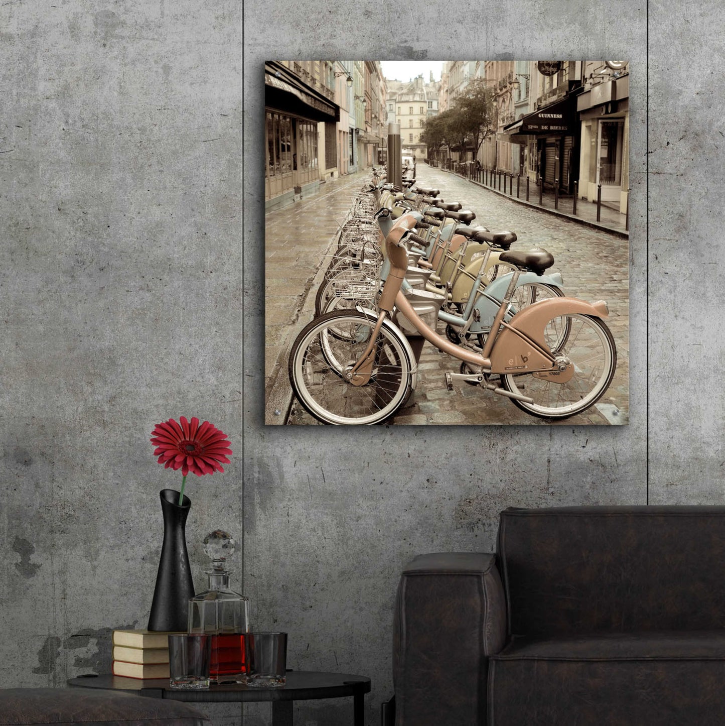 Epic Art 'City Street Ride Paris' by Alan Blaustein Acrylic Glass Wall Art,36x36