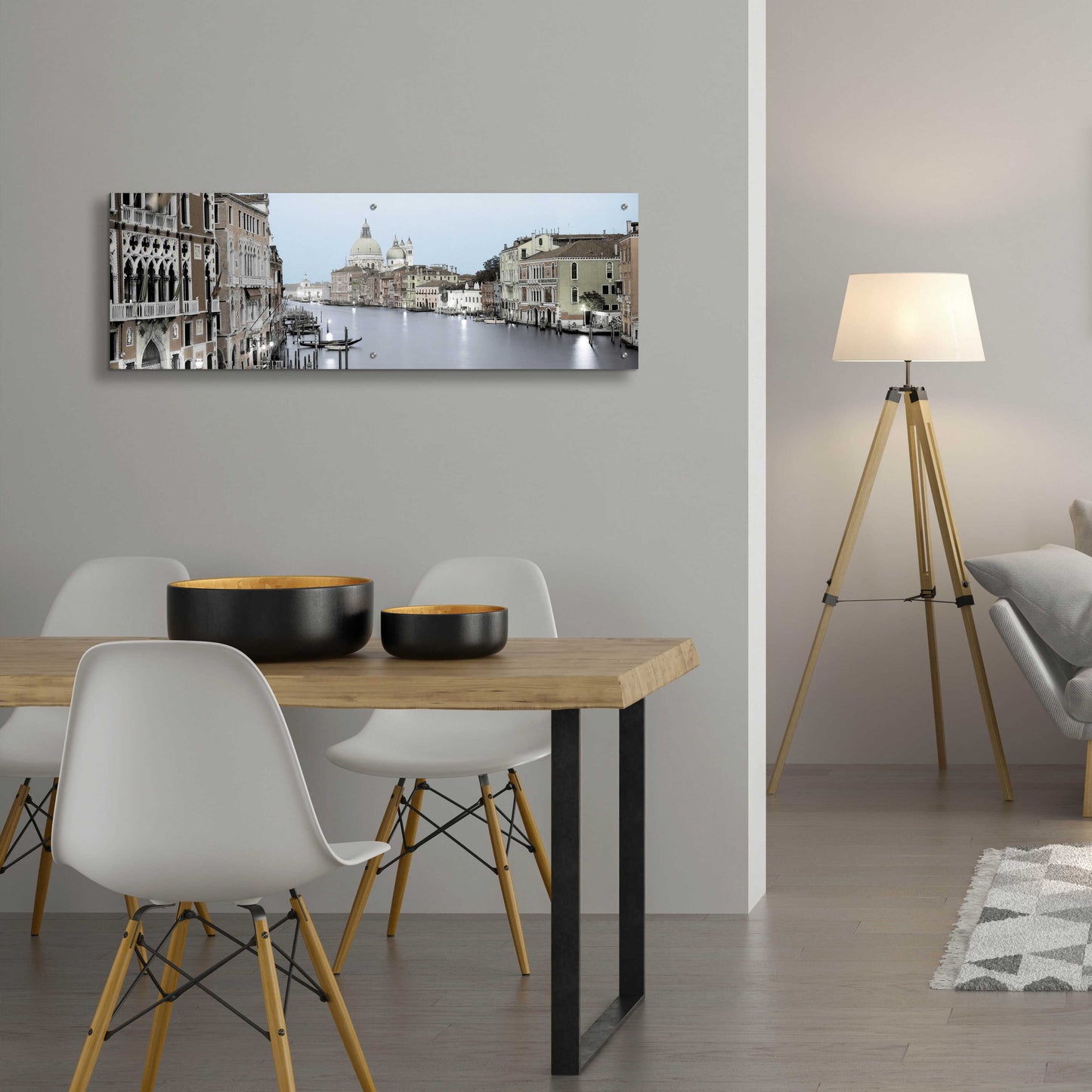 Epic Art 'Evening on the Grand Canal' by Alan Blaustein Acrylic Glass Wall Art,48x16