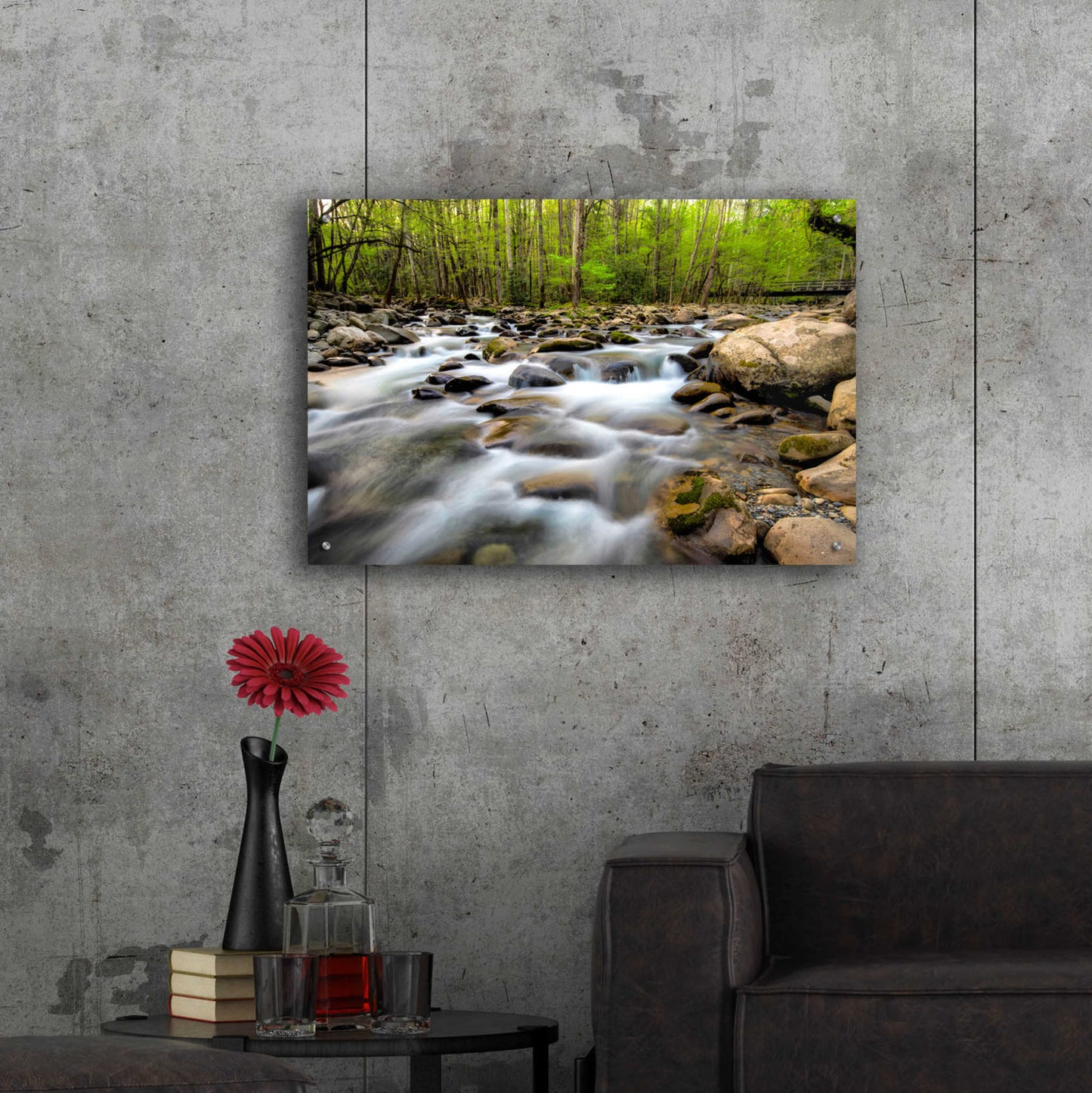 Epic Art 'Below the Bridge' by Daniel Burt Acrylic Glass Wall Art,36x24