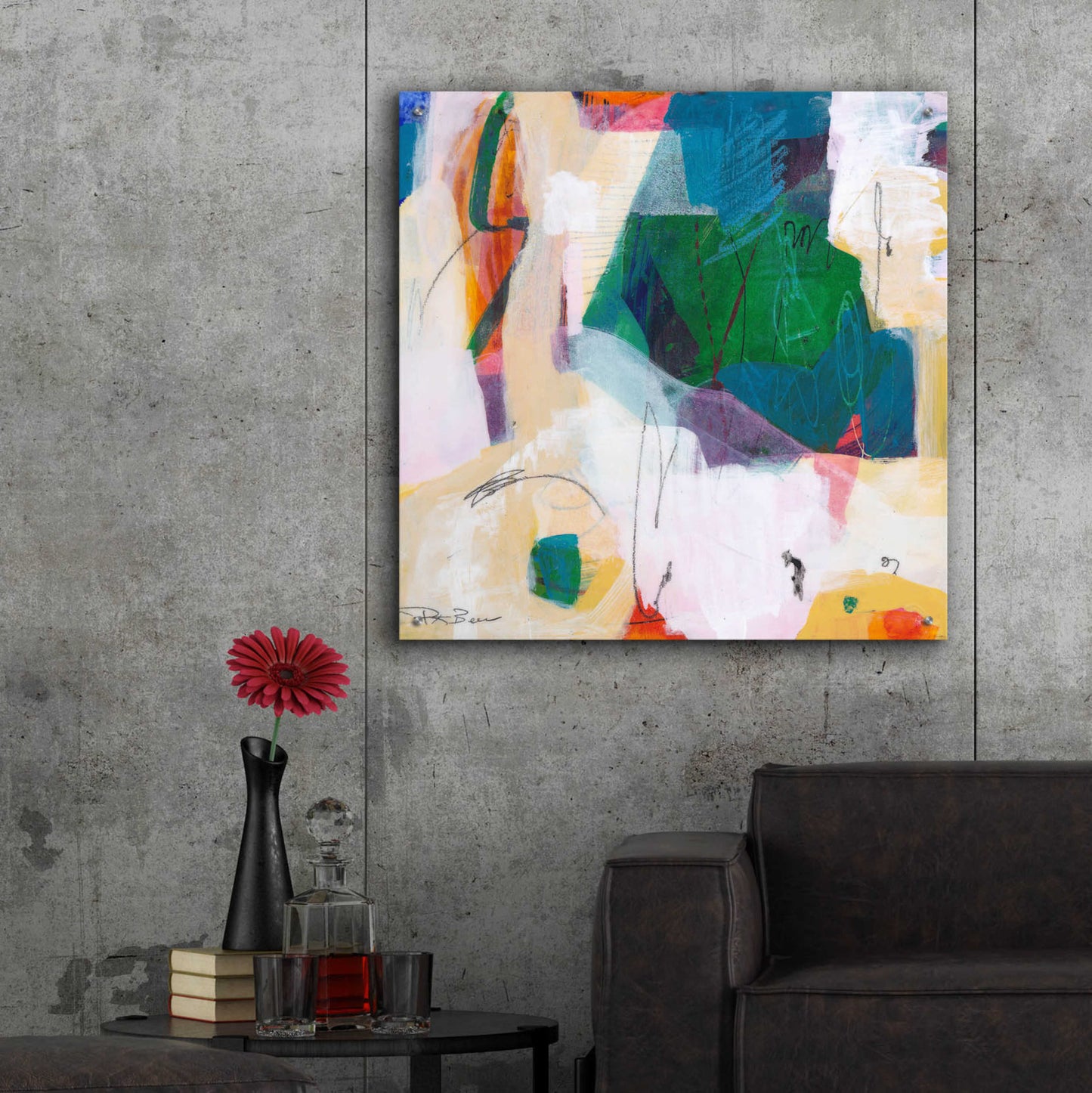 Epic Art 'Oide 4' by Pamela K. Beer Acrylic Glass Wall Art,36x36