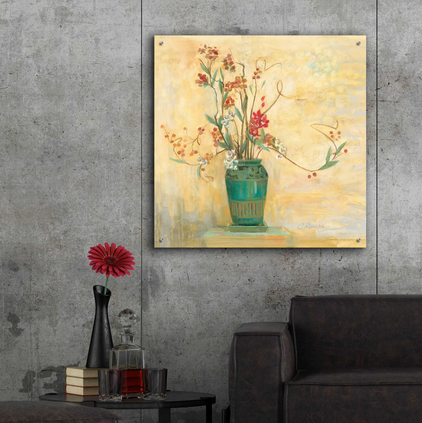 Epic Art 'Bittersweet I V2' by Carol Rowan, Acrylic Glass Wall Art,36x36