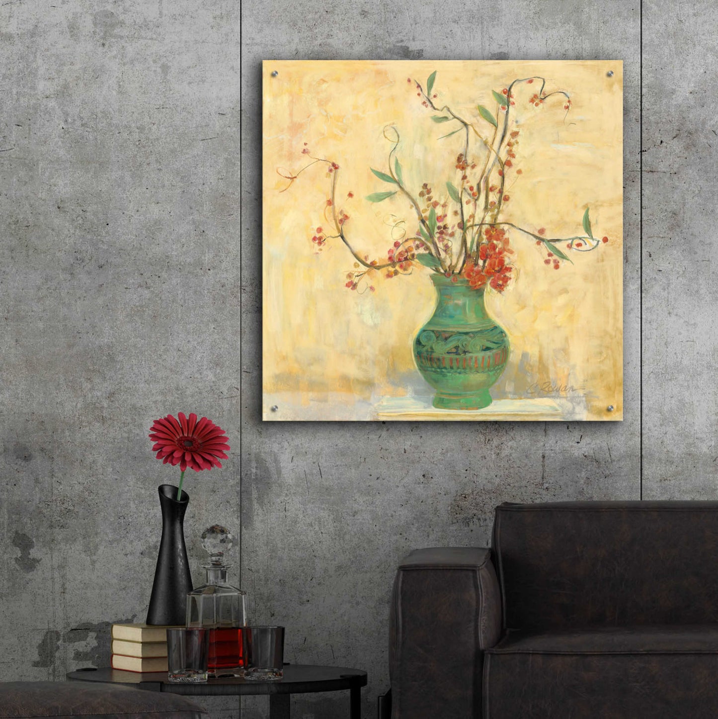 Epic Art 'Bittersweet II V2' by Carol Rowan, Acrylic Glass Wall Art,36x36