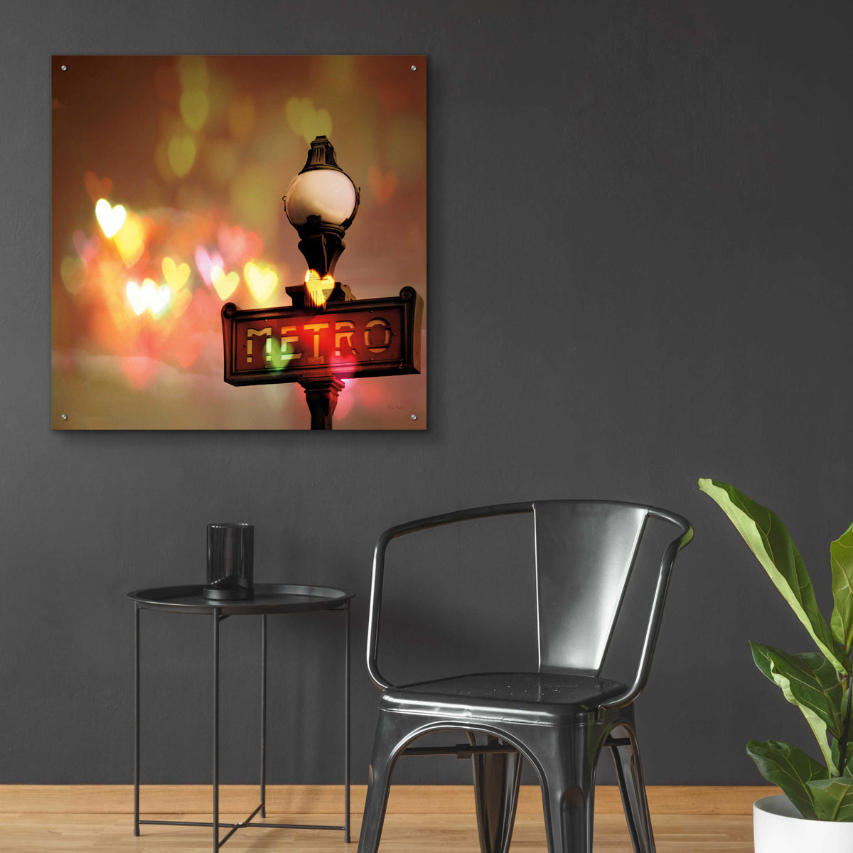 Epic Art 'Night Life Paris' by Keri Bevan, Acrylic Glass Wall Art,36x36