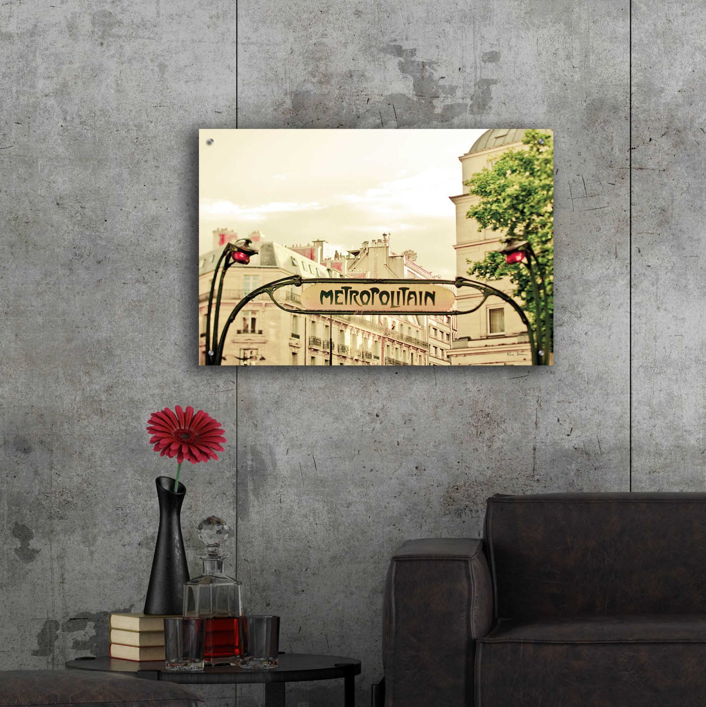 Epic Art 'A Lily In Paris' by Keri Bevan, Acrylic Glass Wall Art,36x24