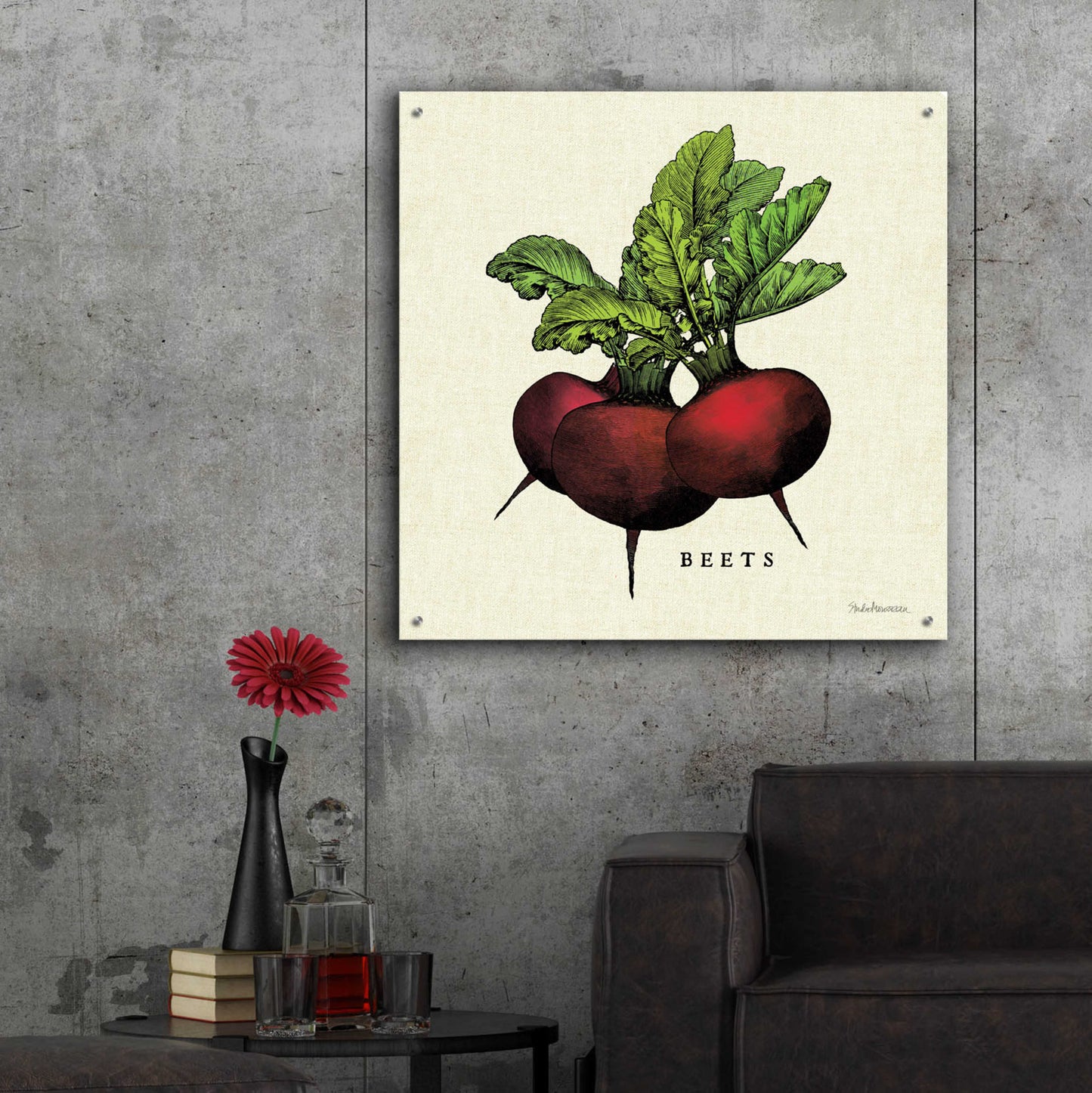 Epic Art 'Linen Vegetable I v2' by Studio Mousseau, Acrylic Glass Wall Art,36x36