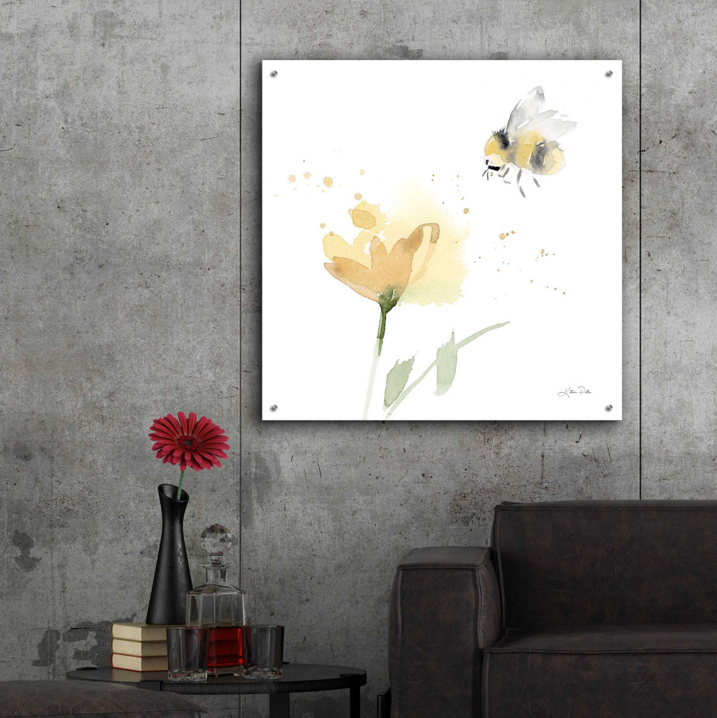 Epic Art 'Sunflower Meadow V' by Katrina Pete, Acrylic Glass Wall Art,36x36