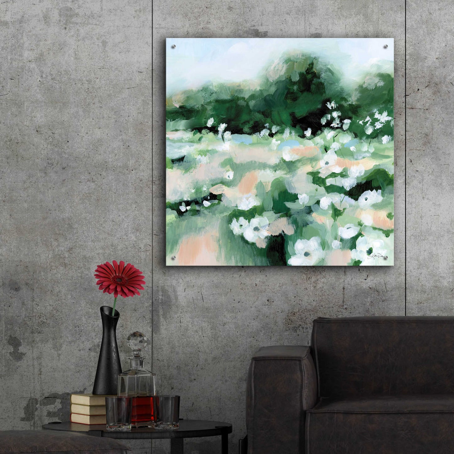 Epic Art 'Summer Field' by Katrina Pete, Acrylic Glass Wall Art,36x36