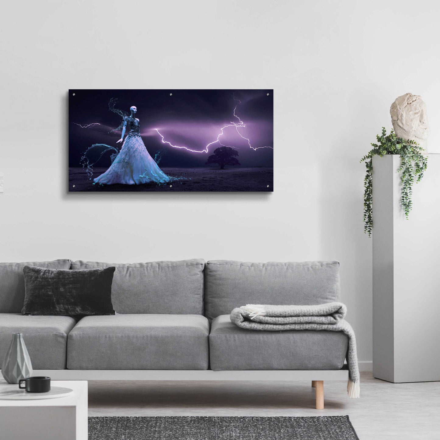 Epic Art 'Iris Fantasy' by Unknown Artist, Acrylic Glass Wall Art,48x24