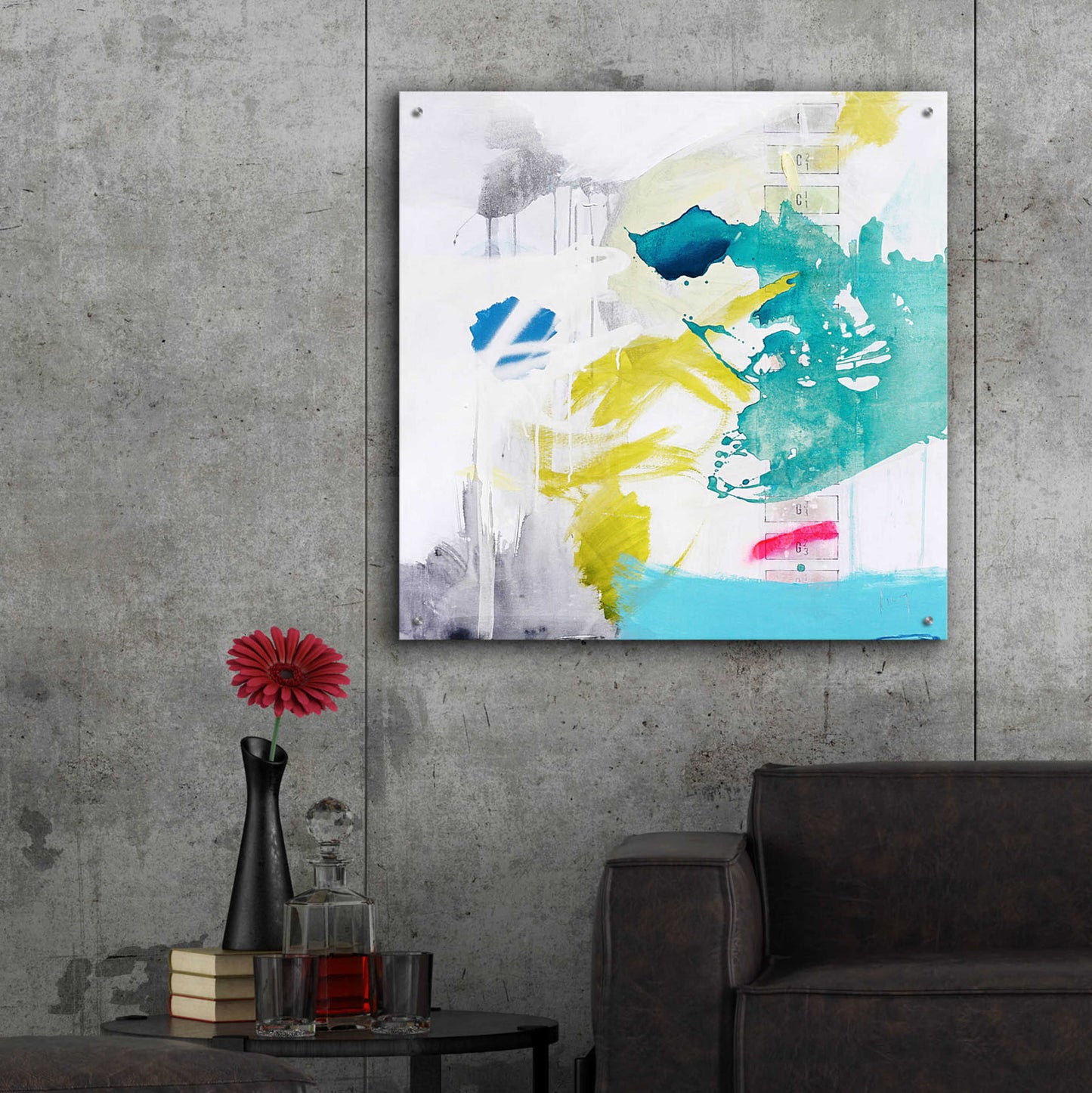 Epic Art 'Geologias' by Alba Escayo, Acrylic Glass Wall Art,36x36