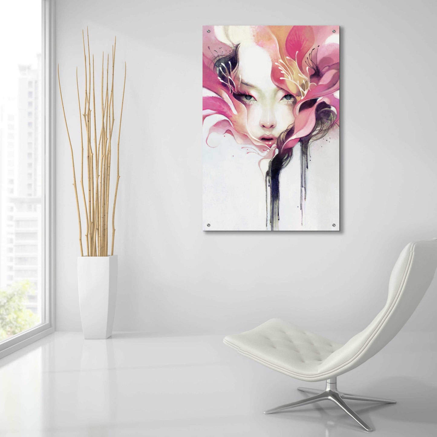 Epic Art 'Bauhinia' by Anna Ditman, Acrylic Glass Wall Art,24x36