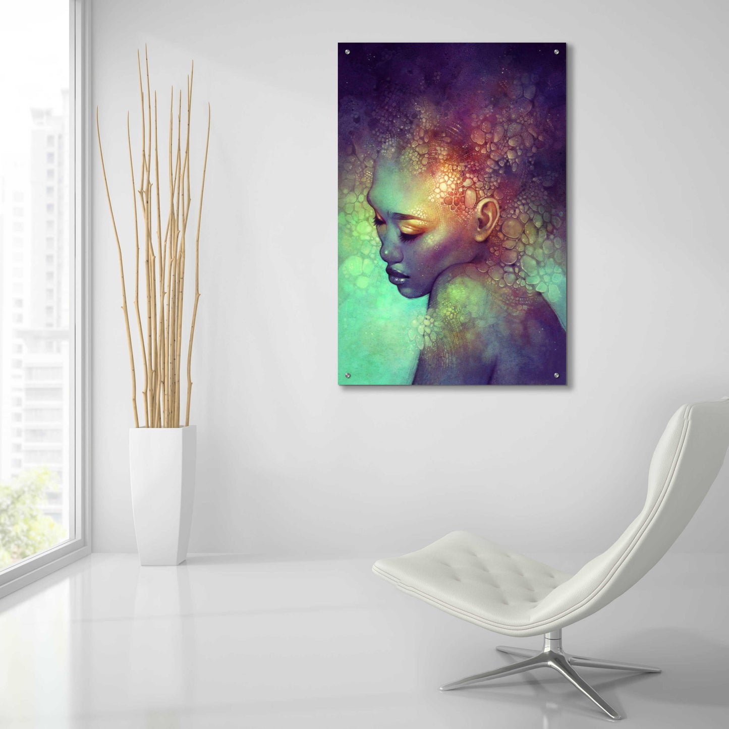 Epic Art 'Camouflage' by Anna Ditman, Acrylic Glass Wall Art,24x36