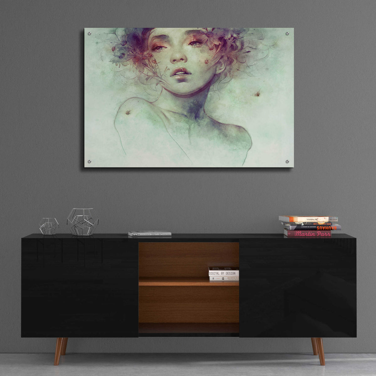 Epic Art 'Swarm' by Anna Ditman, Acrylic Glass Wall Art,36x24