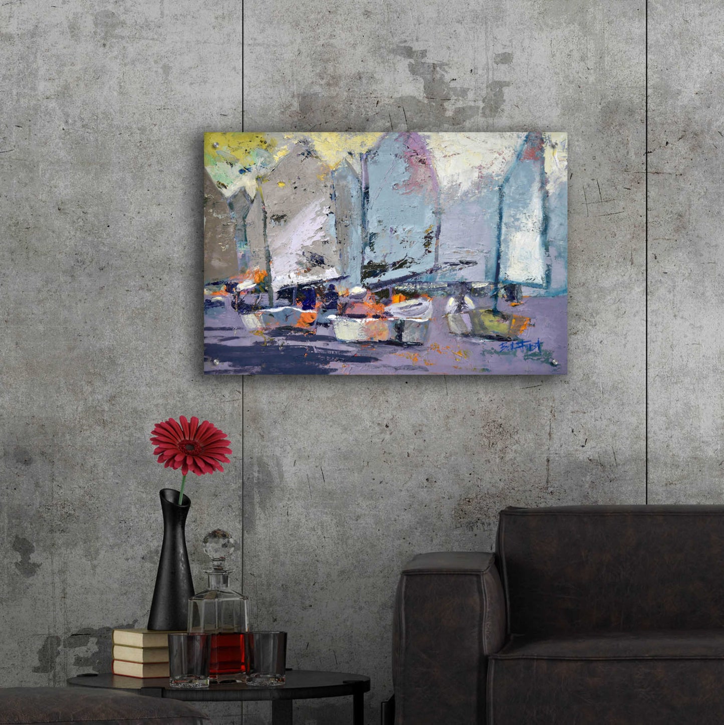 Epic Art 'Lemon Snickety' by Beth Forst, Acrylic Glass Wall Art,36x24