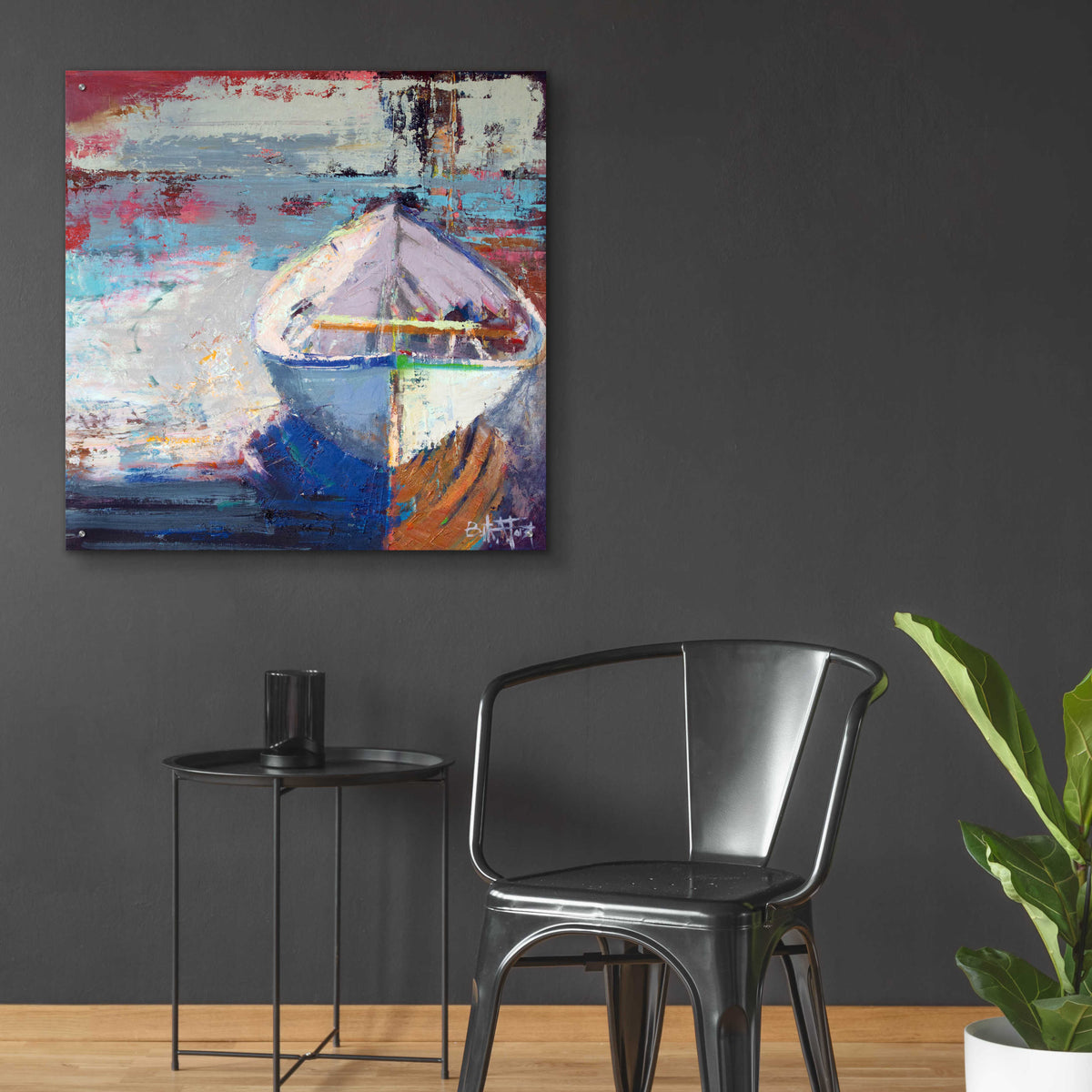 Epic Art 'Tidal Uber Navigation' by Beth Forst, Acrylic Glass Wall Art,36x36