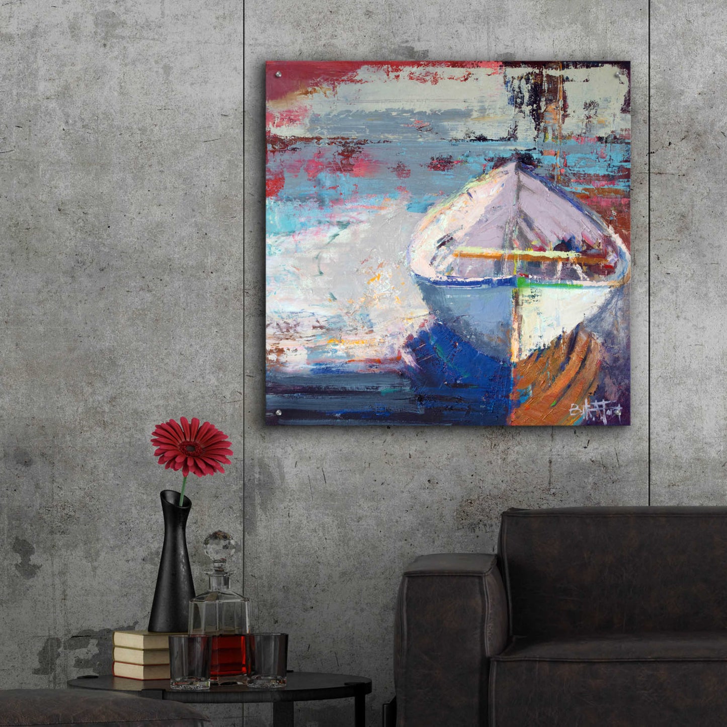 Epic Art 'Tidal Uber Navigation' by Beth Forst, Acrylic Glass Wall Art,36x36