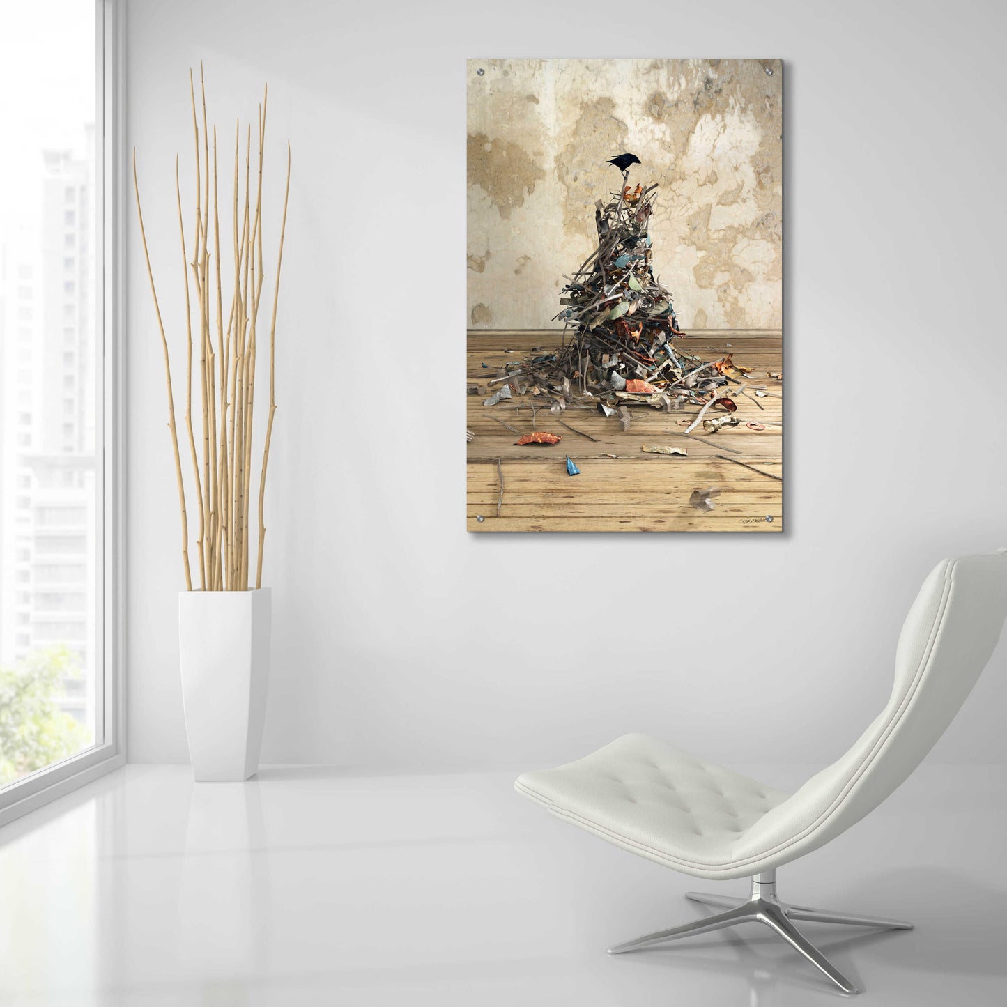 Epic Art 'New Worth' by Cynthia Decker, Acrylic Glass Wall Art,24x36