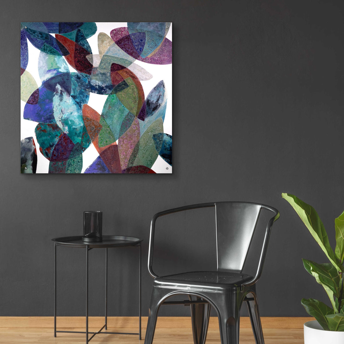 Epic Art 'Hojas Petreas III' by Daniela Fedele, Acrylic Glass Wall Art,36x36