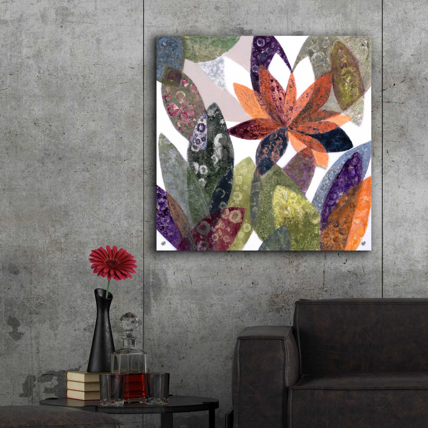 Epic Art 'Melodia Otonal' by Daniela Fedele, Acrylic Glass Wall Art,36x36