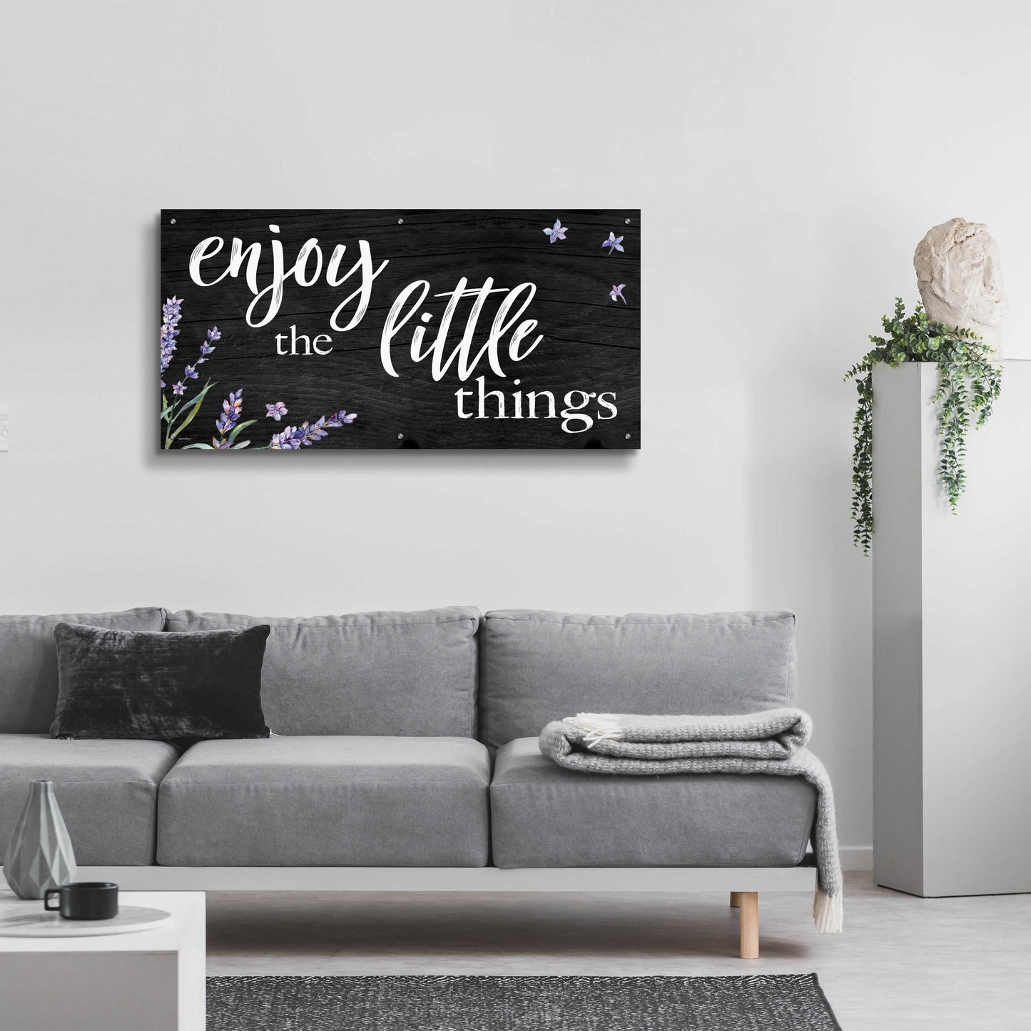 Epic Art 'Enjoy the Little Things ' by Susie Boyer, Acrylic Glass Wall Art,48x24