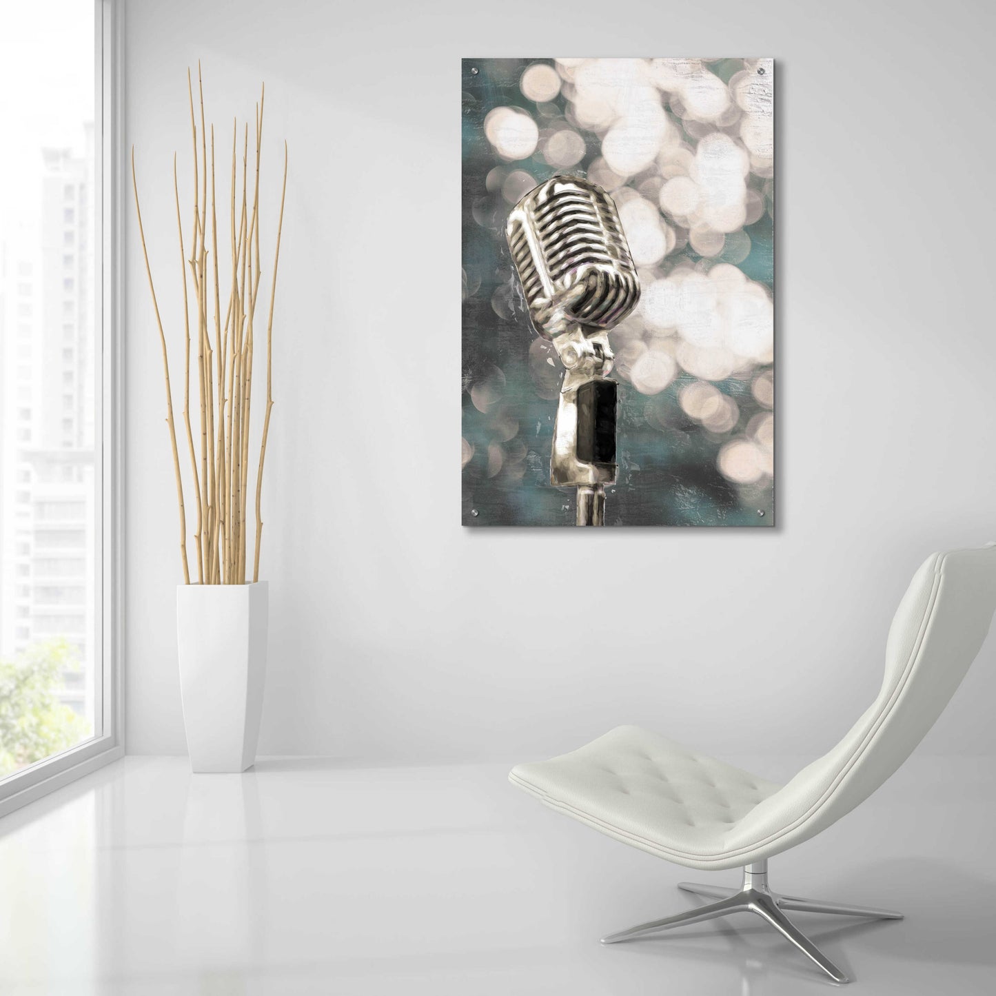 Epic Art 'Lights and Sound ' by Cloverfield & Co, Acrylic Glass Wall Art,24x36