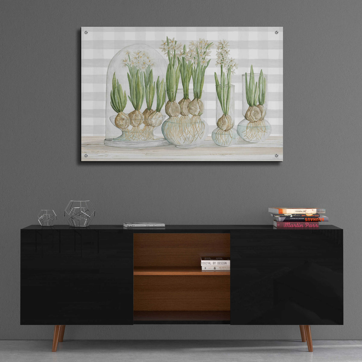 Epic Art 'Paperwhite Bulbs' by Cindy Jacobs, Acrylic Glass Wall Art,36x24