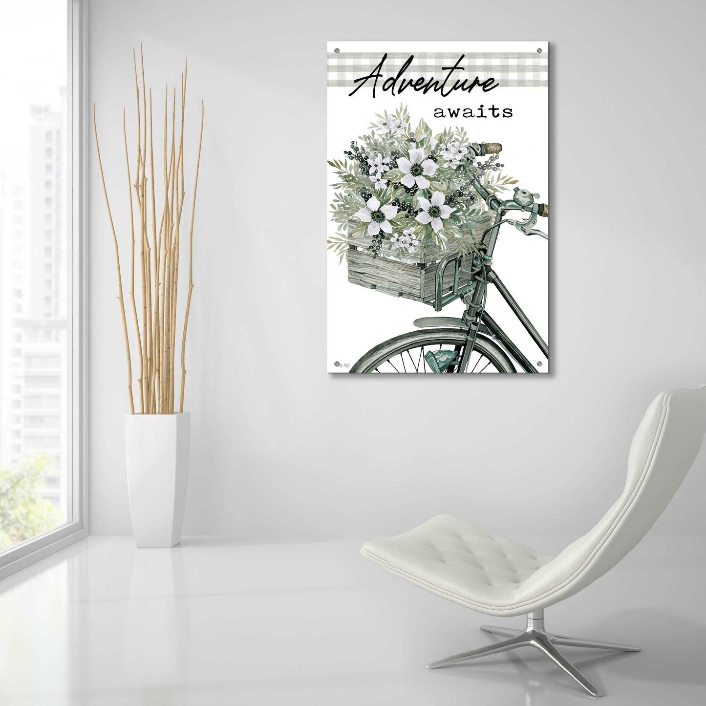 Epic Art 'Adventure Awaits 2' by Cindy Jacobs, Acrylic Glass Wall Art,24x36