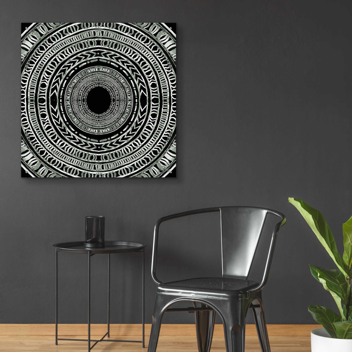 Epic Art 'Seeing Circles I' by Cindy Jacobs, Acrylic Glass Wall Art,36x36