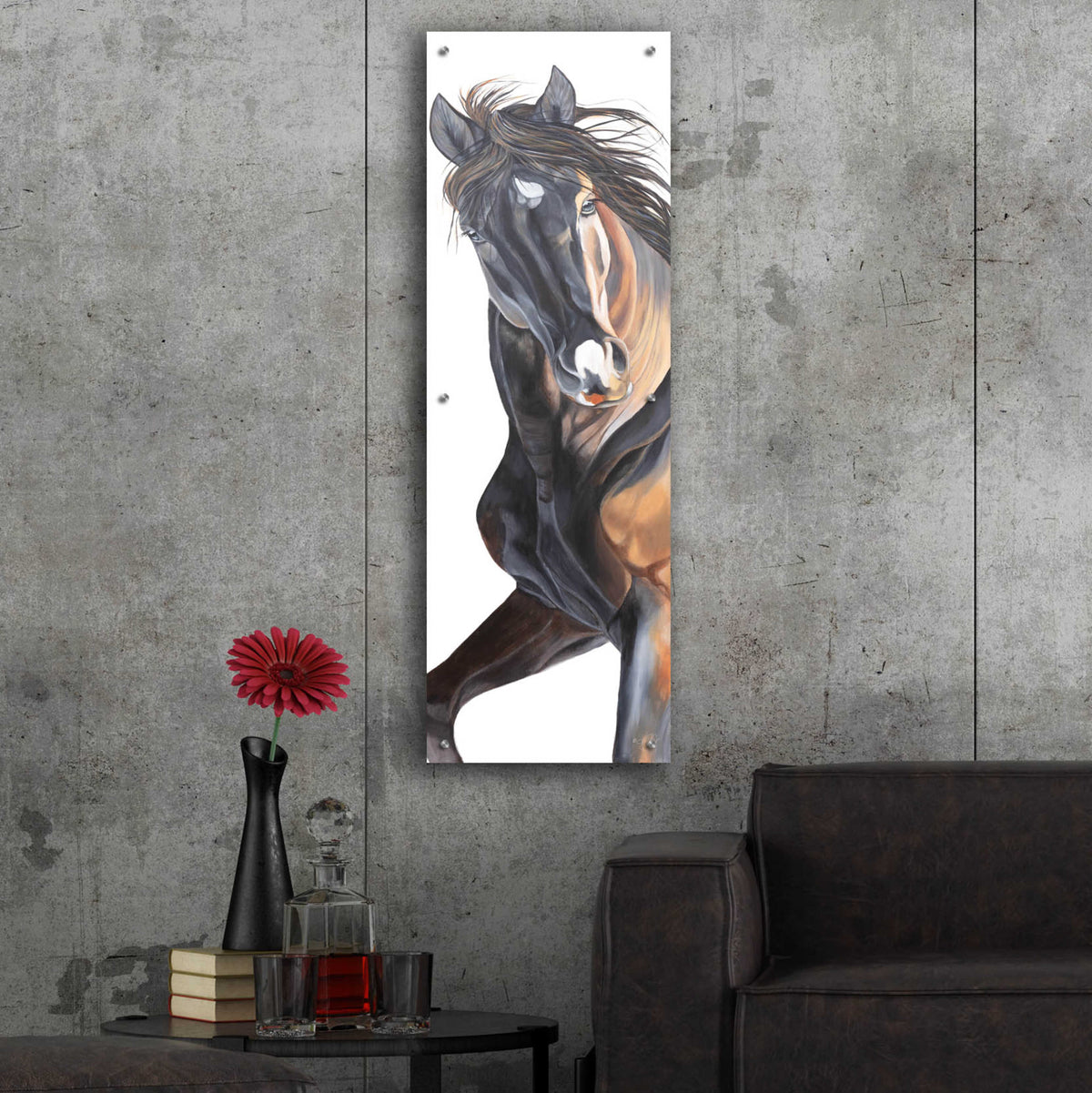 Epic Art 'Fancy Girl' by Diane Fifer, Acrylic Glass Wall Art,16x48