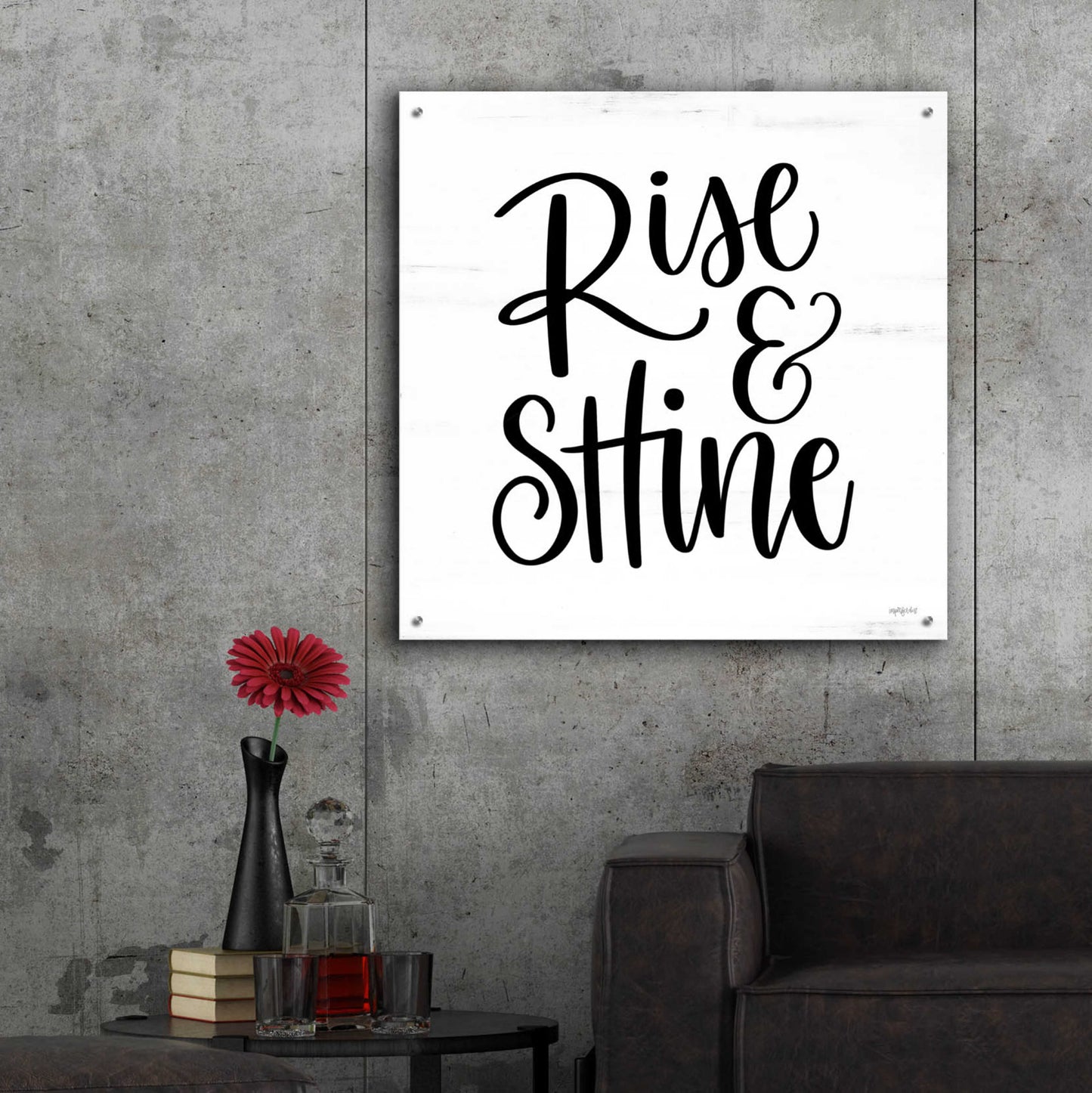 Epic Art 'Rise & Shine ' by Imperfect Dust, Acrylic Glass Wall Art,36x36