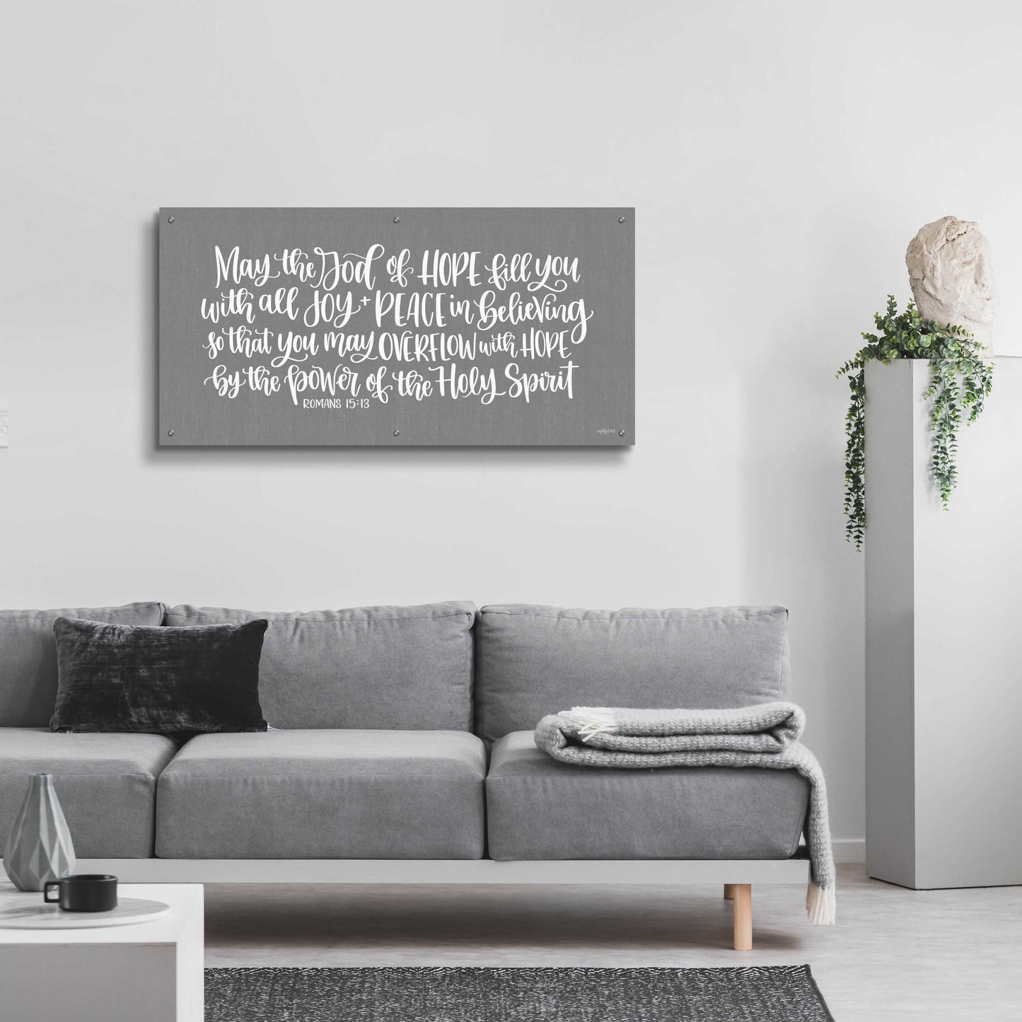 Epic Art 'Overflow with Hope ' by Imperfect Dust, Acrylic Glass Wall Art,48x24