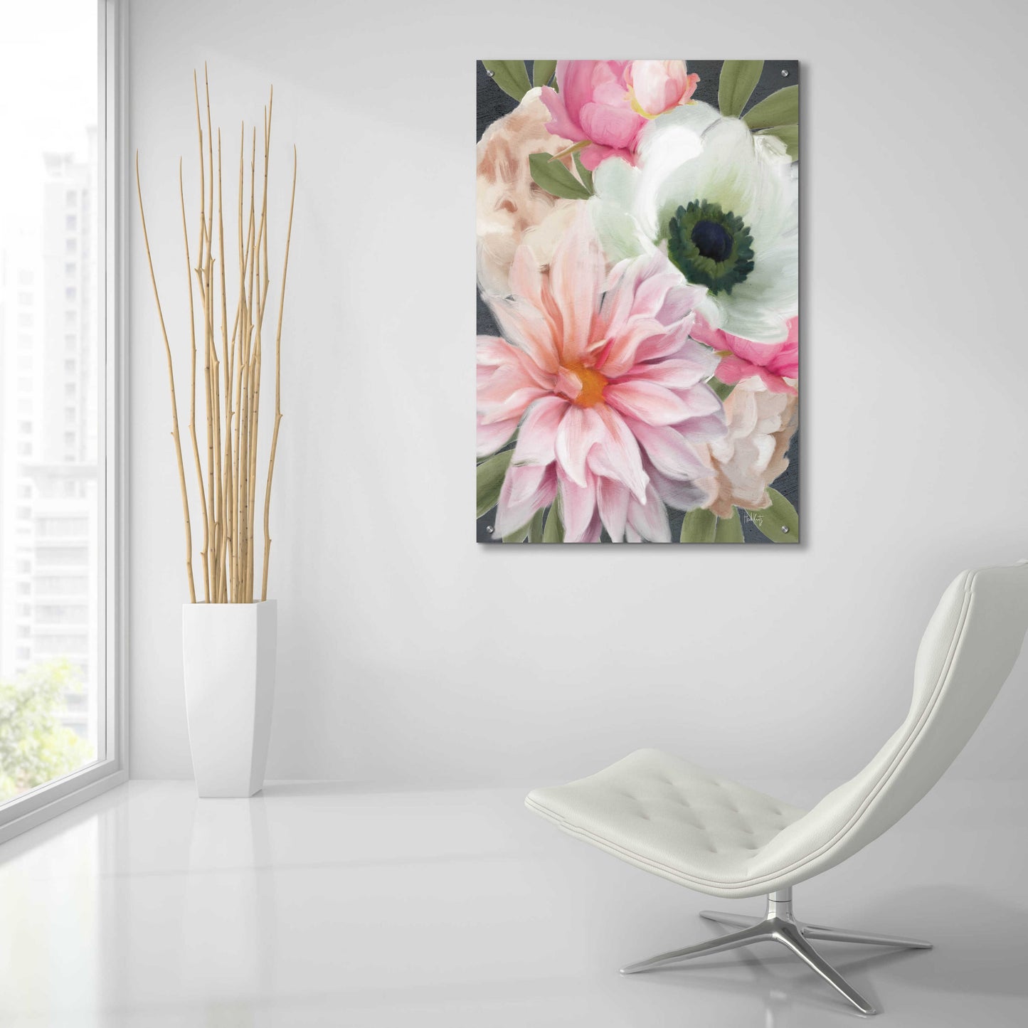 Epic Art 'Pink Spring Mix' by Heidi Kuntz, Acrylic Glass Wall Art,24x36
