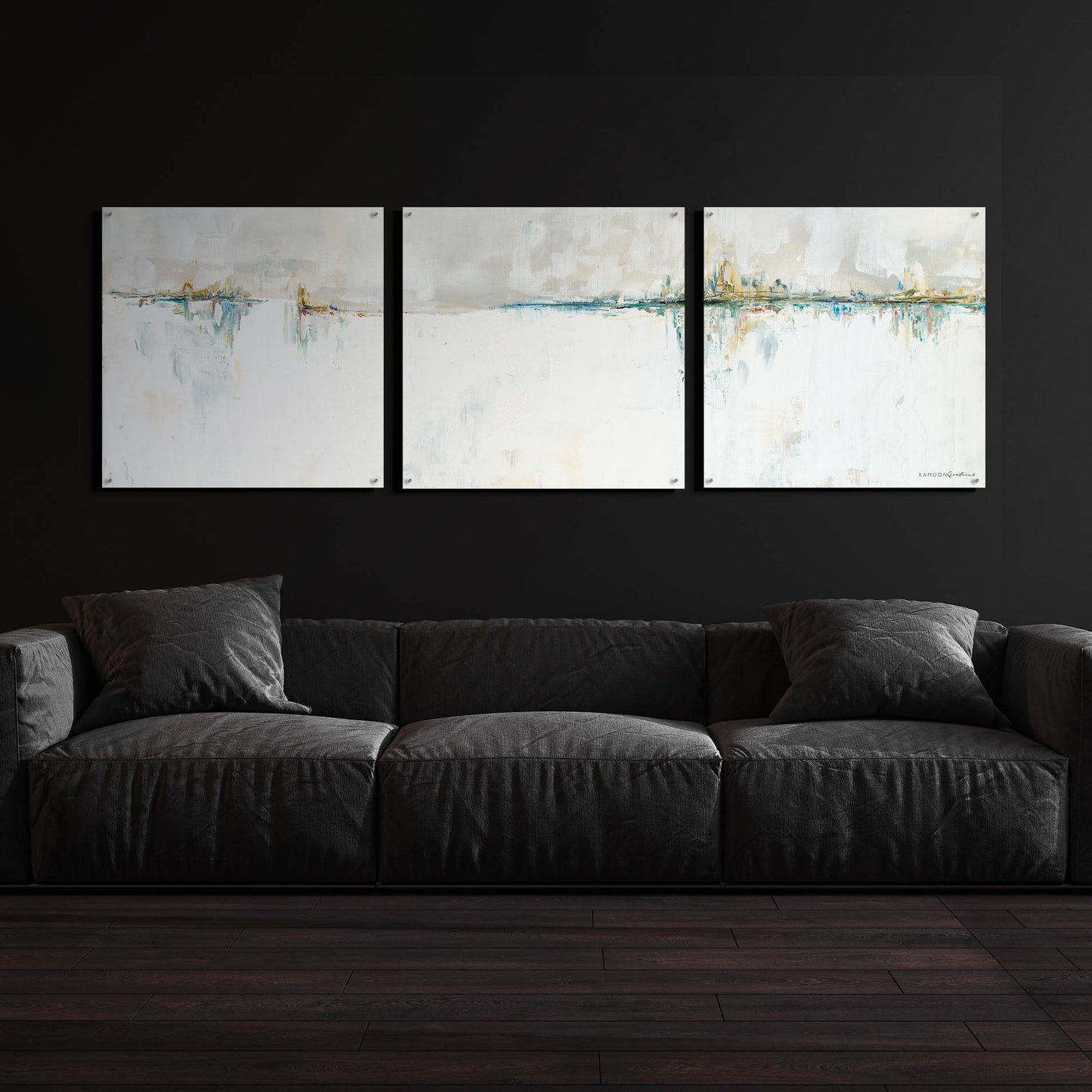 Epic Art 'A New Day' by Kamdon Kreations, Acrylic Glass Wall Art, 3 Piece Set,108x36