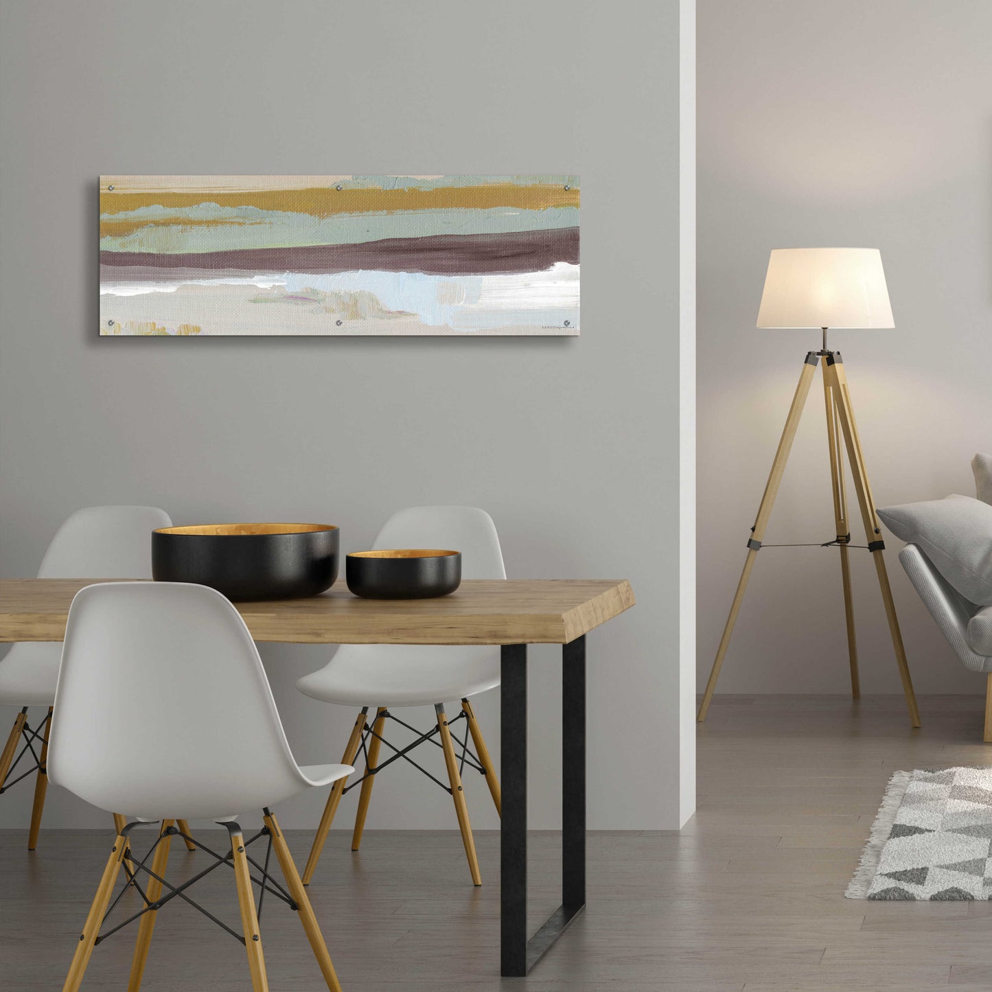 Epic Art 'On the Horizon ' by Kamdon Kreations, Acrylic Glass Wall Art,48x16