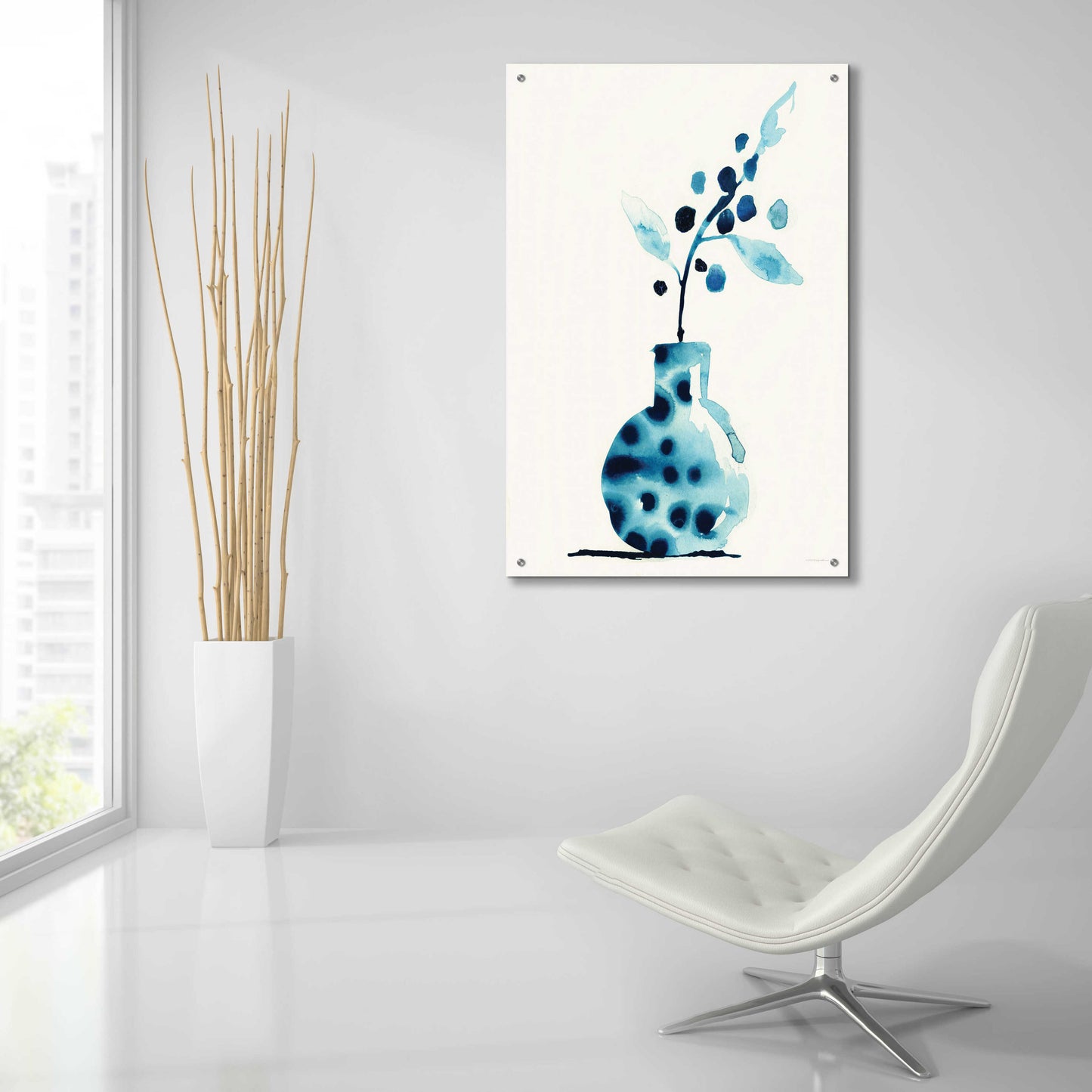 Epic Art 'Wild Berries' by Kamdon Kreations, Acrylic Glass Wall Art,24x36