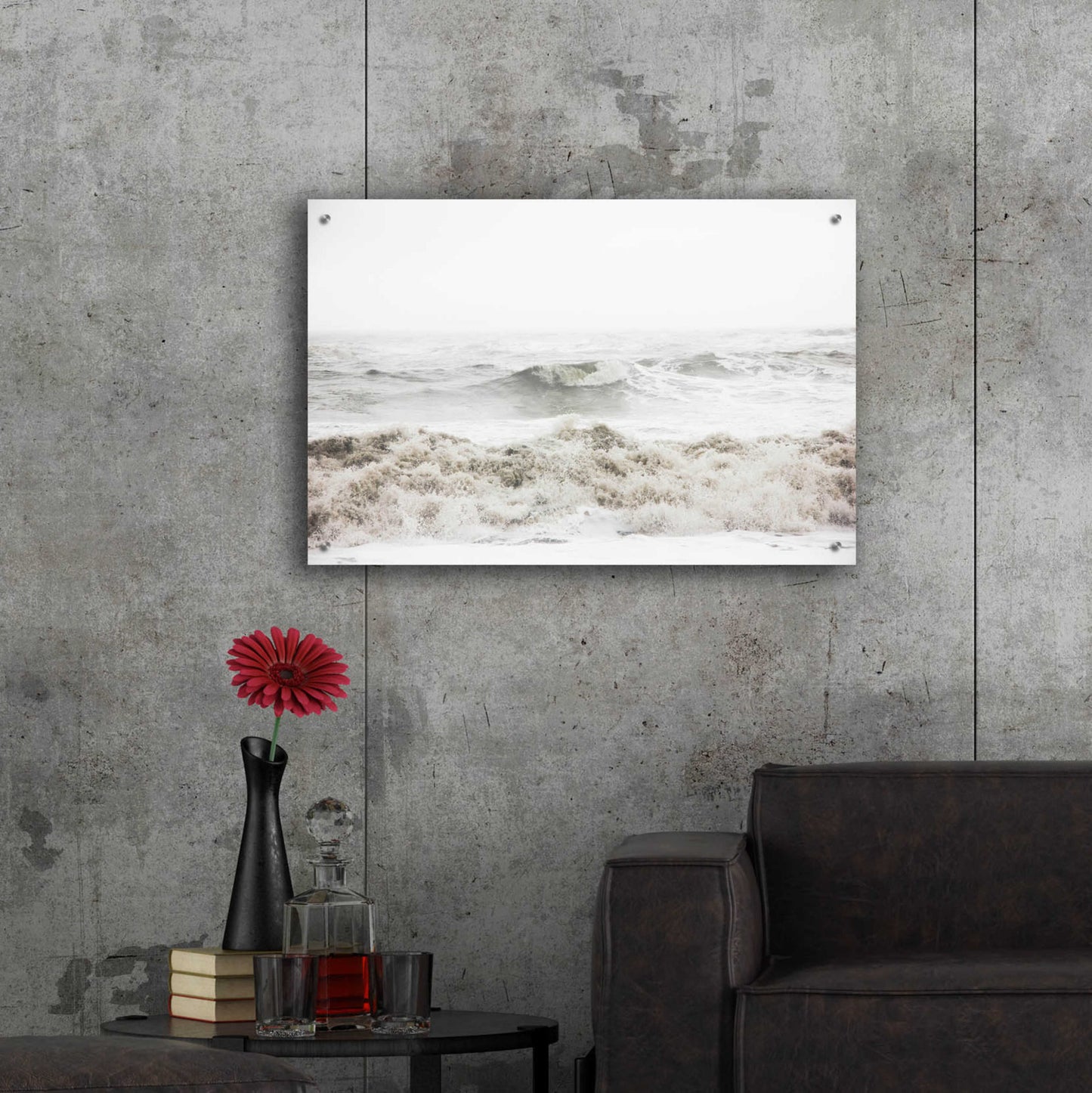 Epic Art 'Breaking Waves' by Design Fabrikken, Acrylic Glass Wall Art,36x24