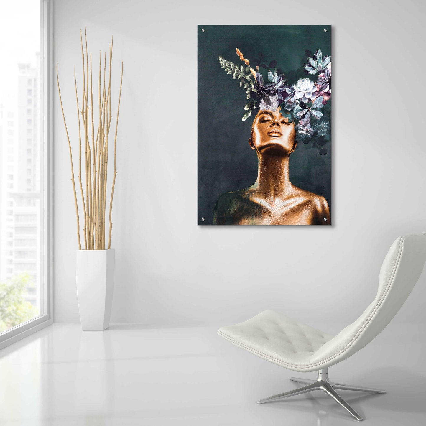 Epic Art 'Gold Couture 2' by Design Fabrikken, Acrylic Glass Wall Art,24x36