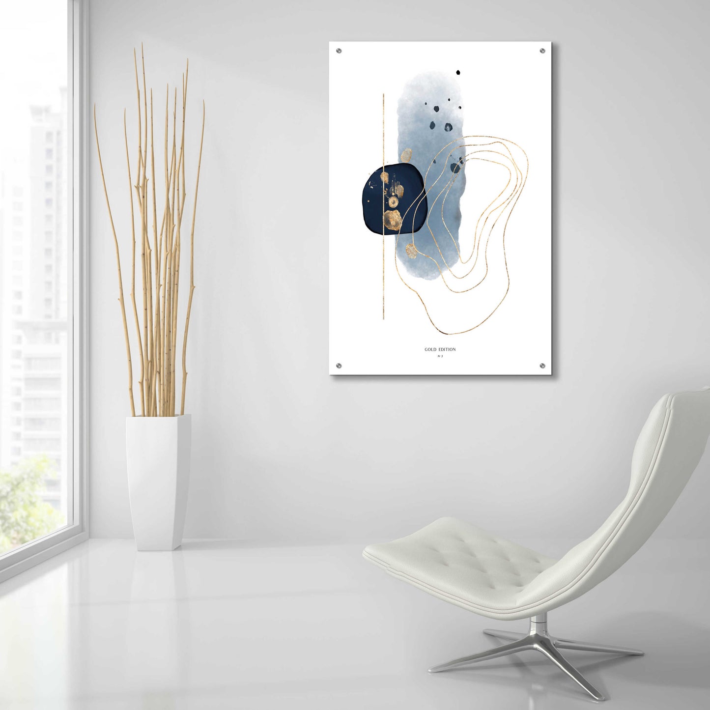 Epic Art 'Gold Edition No 3' by Design Fabrikken, Acrylic Glass Wall Art,24x36