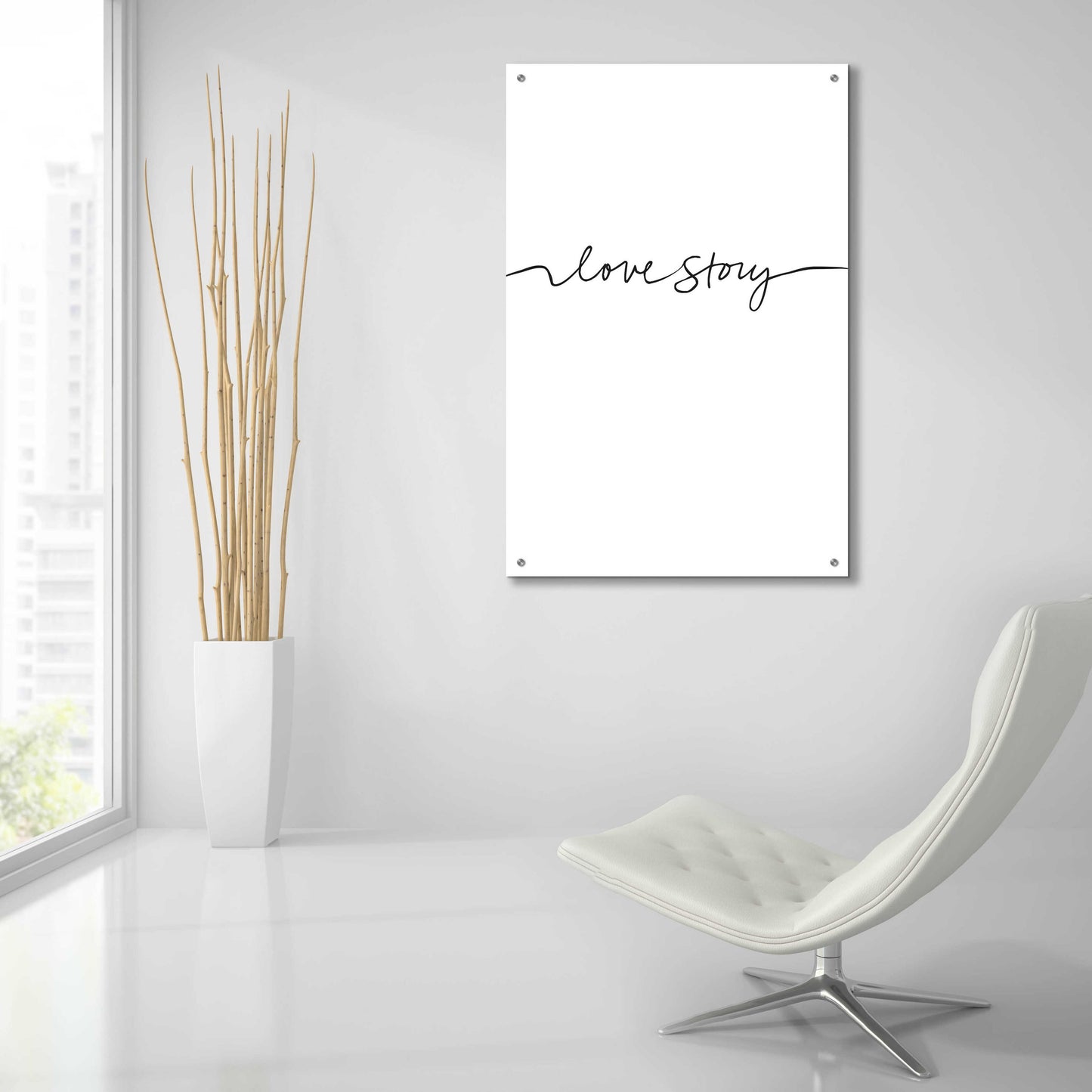 Epic Art 'Love Story' by Design Fabrikken, Acrylic Glass Wall Art,24x36