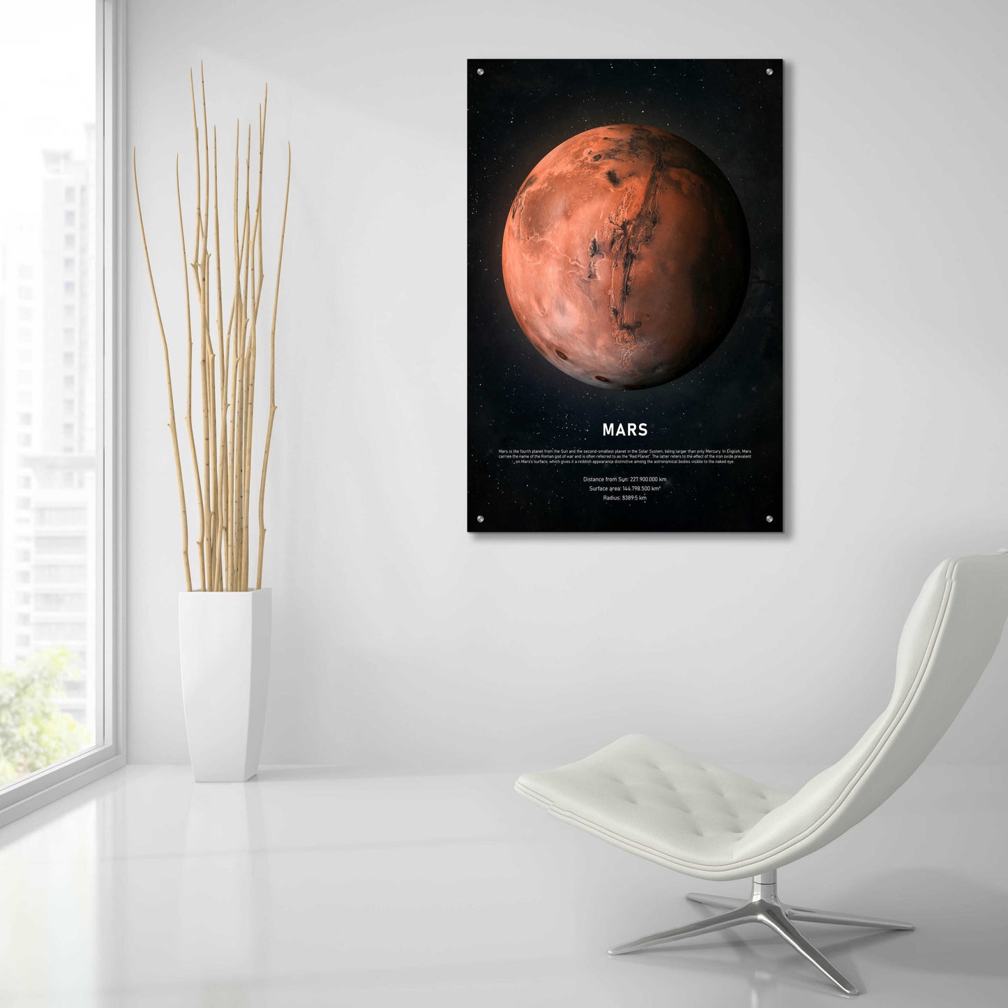 Epic Art 'Mars' by Design Fabrikken, Acrylic Glass Wall Art,24x36