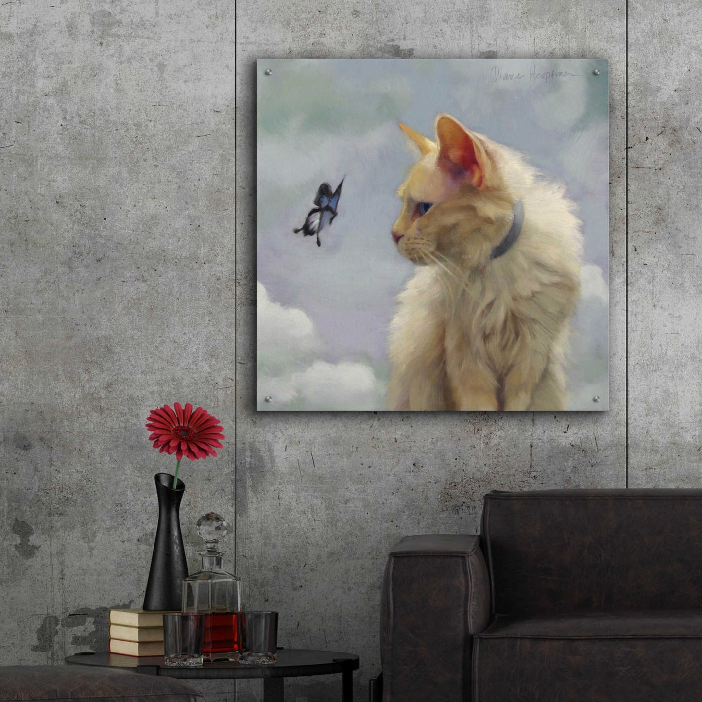 Epic Art 'The Greeter' by Diane Hoeptner, Acrylic Glass Wall Art,36x36