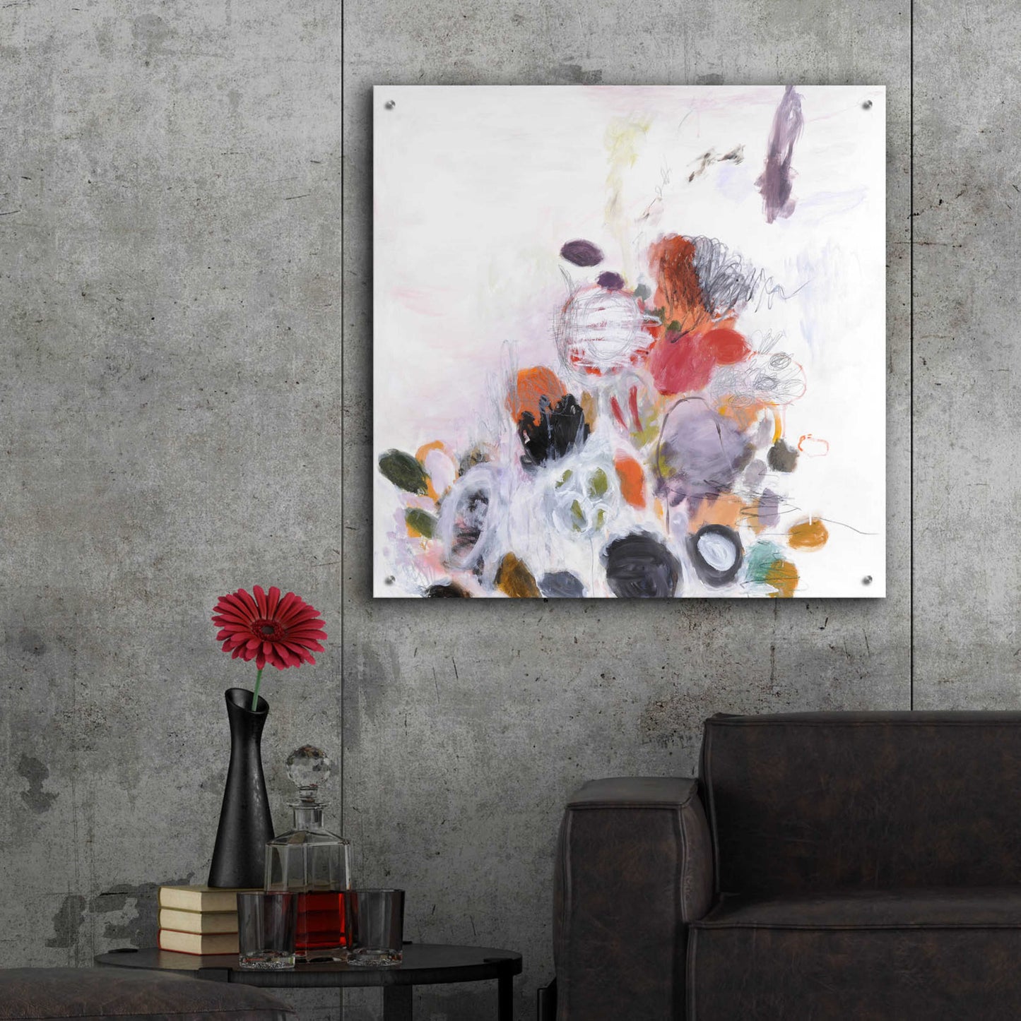 Epic Art 'Haru-no Jin 1' by Kyoko Fischer, Acrylic Glass Wall Art,36x36