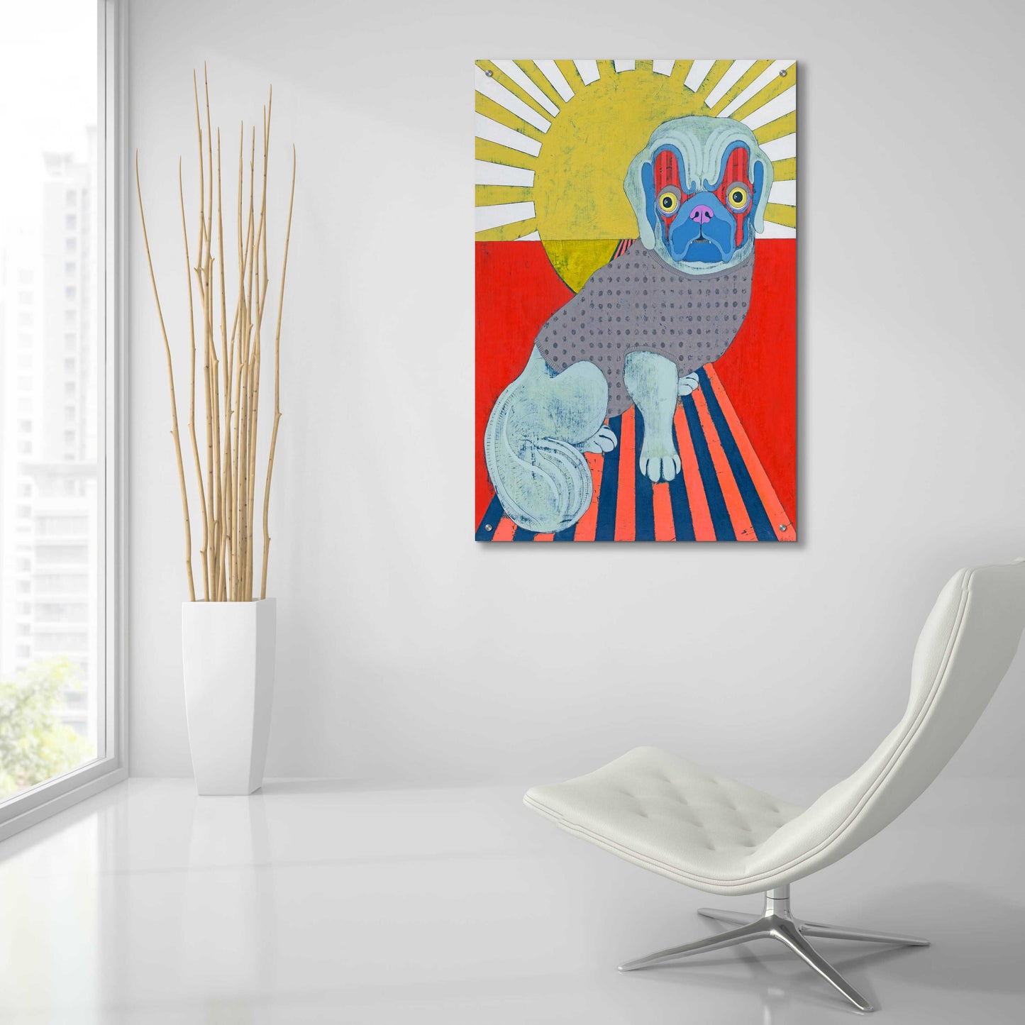 Epic Art 'Pekingese' by Lizzy Davis, Acrylic Glass Wall Art,24x36