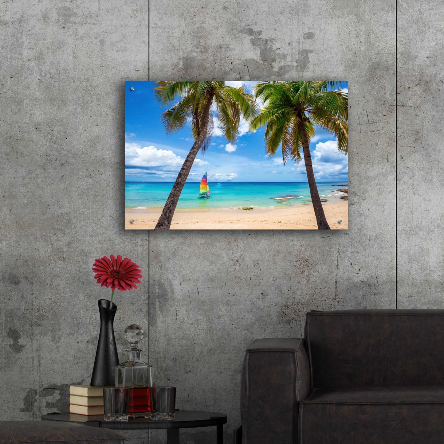 Epic Art 'Postcard From Paradise' by Lizzy Davis, Acrylic Glass Wall Art,36x24