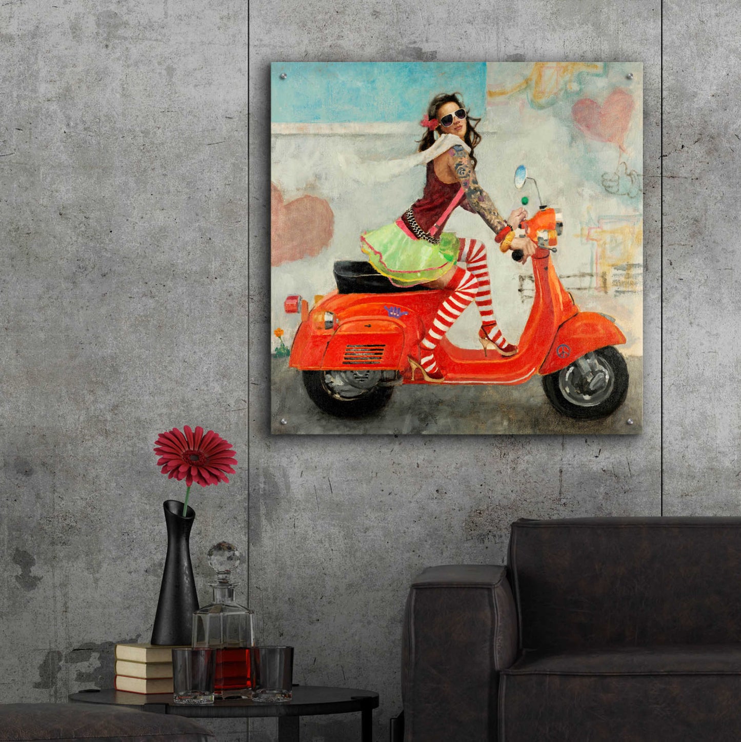 Epic Art 'This Is How I Roll' by Michael Fitzpatrick, Acrylic Glass Wall Art,36x36