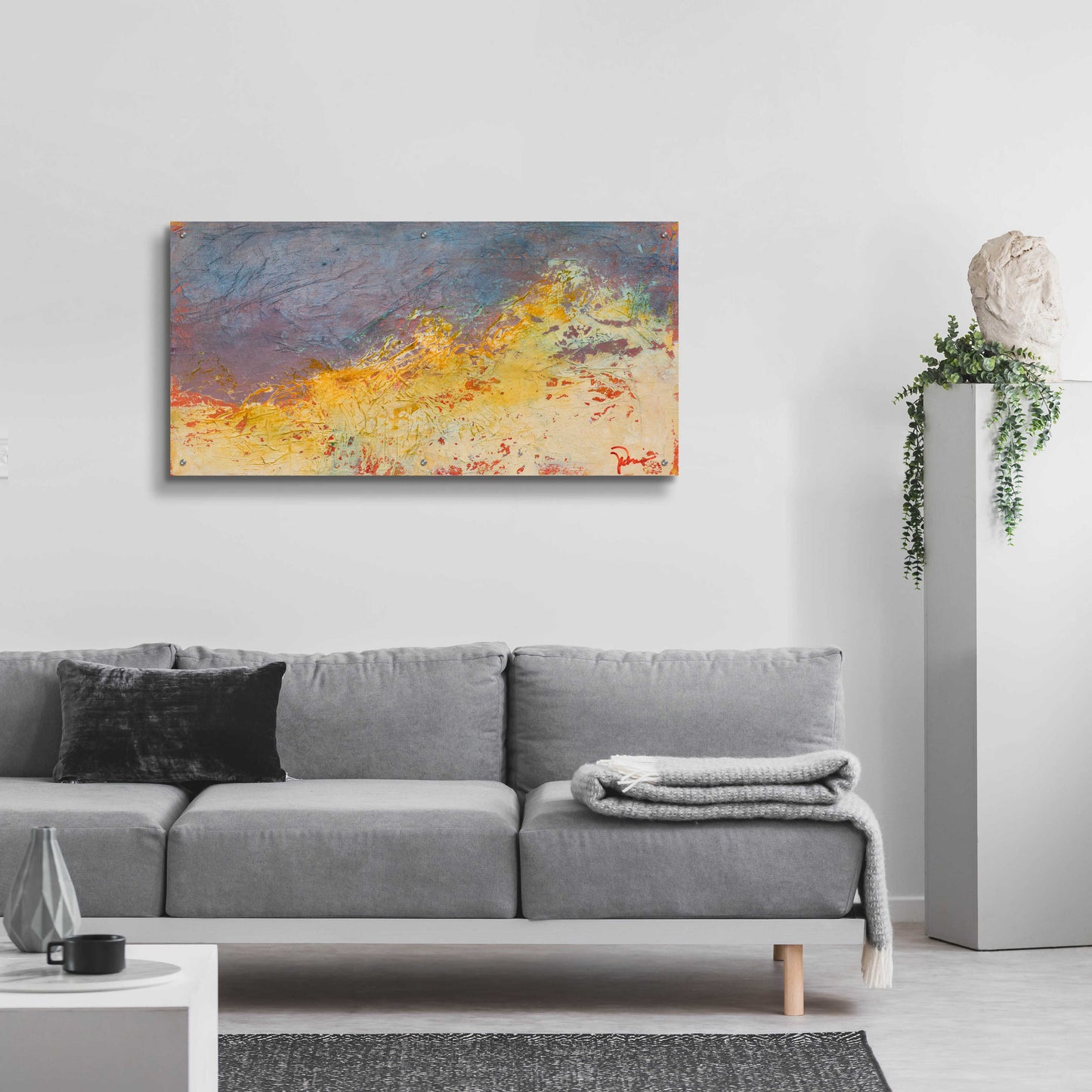 Epic Art 'Aerial' by Patrick Dennis, Acrylic Glass Wall Art,48x24