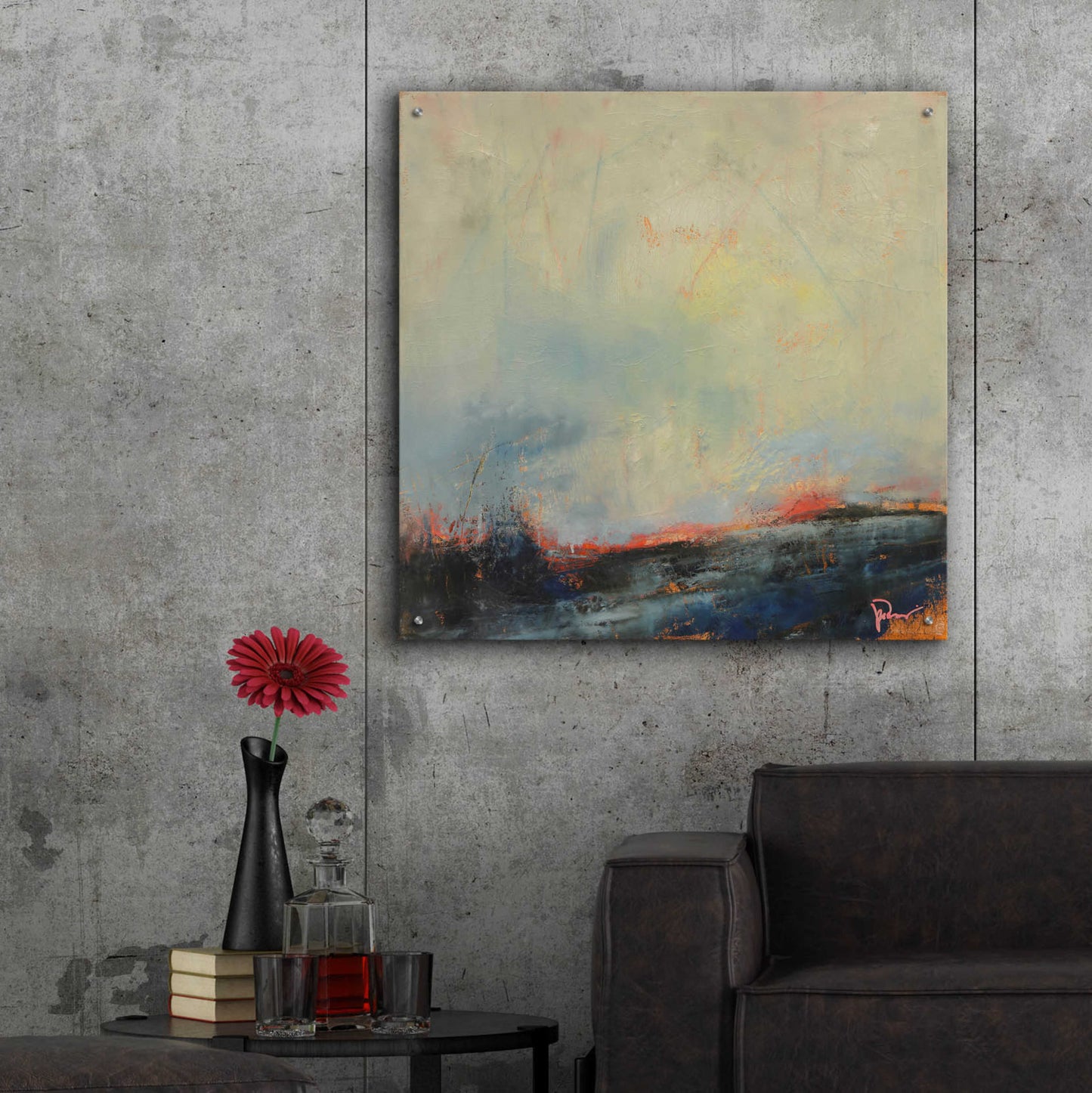 Epic Art 'Burnout' by Patrick Dennis, Acrylic Glass Wall Art,36x36