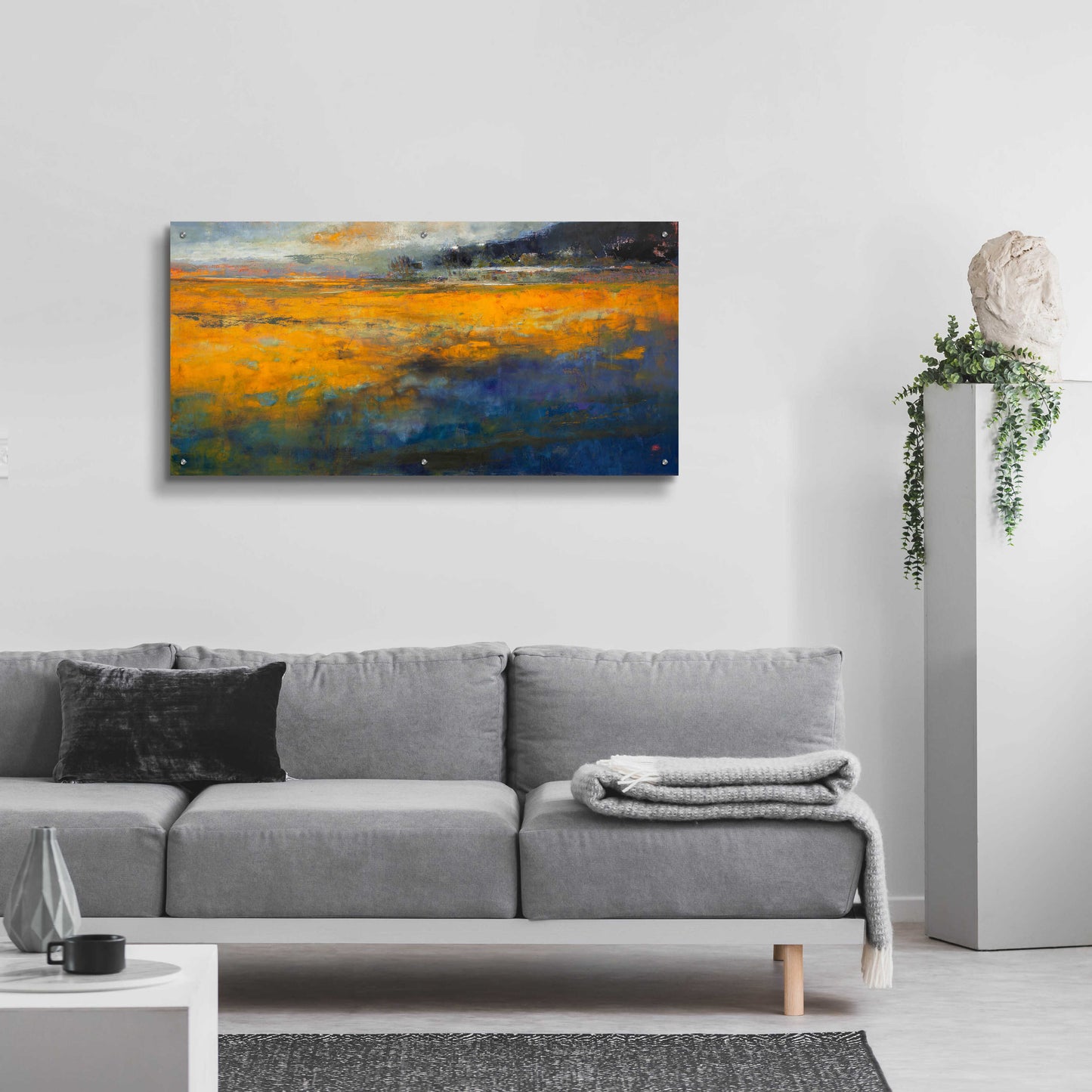 Epic Art 'Marshes' by Patrick Dennis, Acrylic Glass Wall Art,48x24