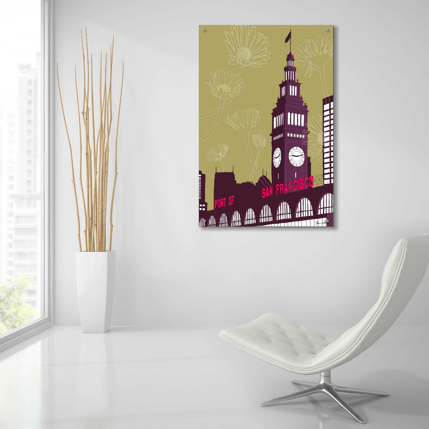 Epic Art 'Ferry Building - San Francisco' by Shane Donahue, Acrylic Glass Wall Art,24x36